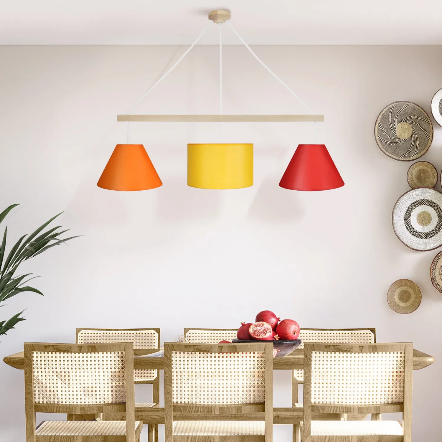 Tosel Amesterdham lampadario legno isola cucina