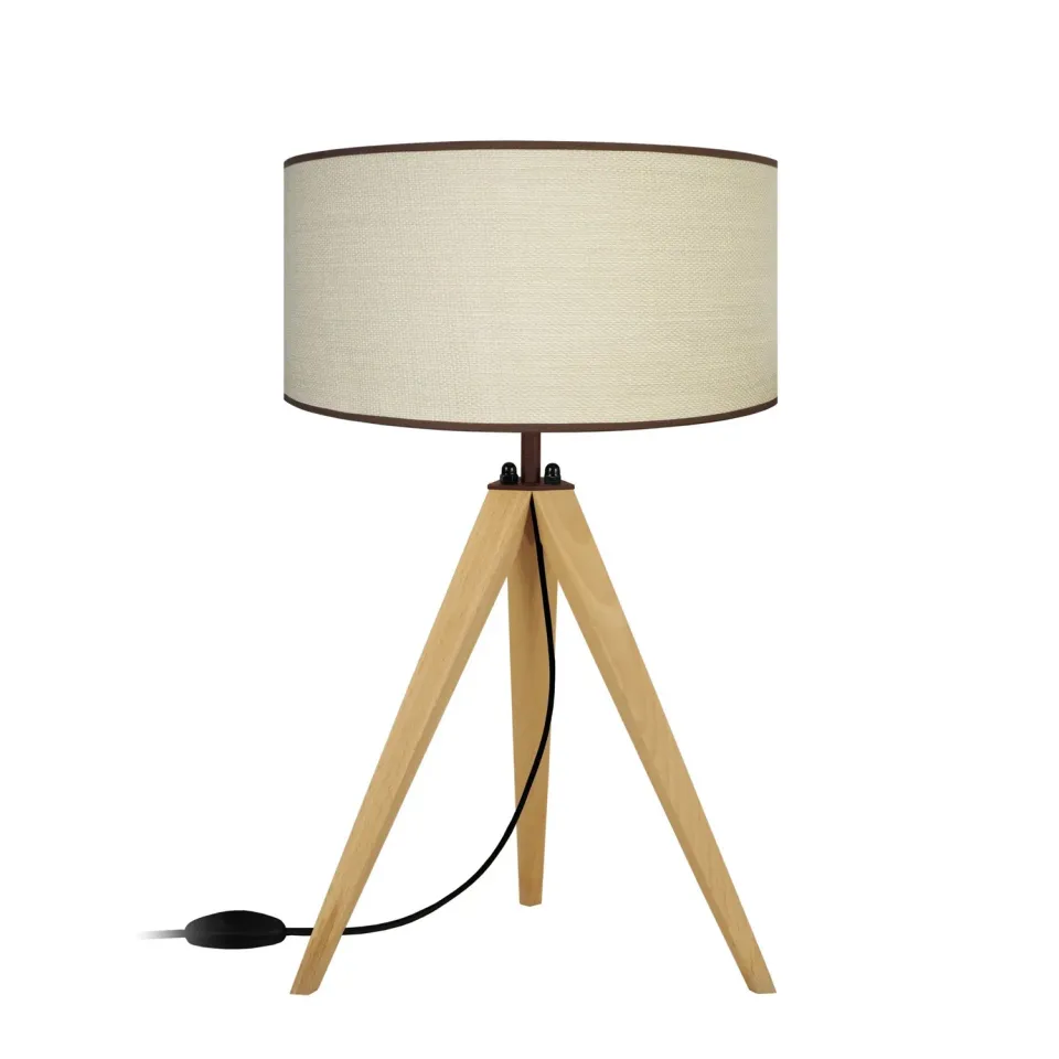 Tosel Chennai lampada tavolo naturale crema E27