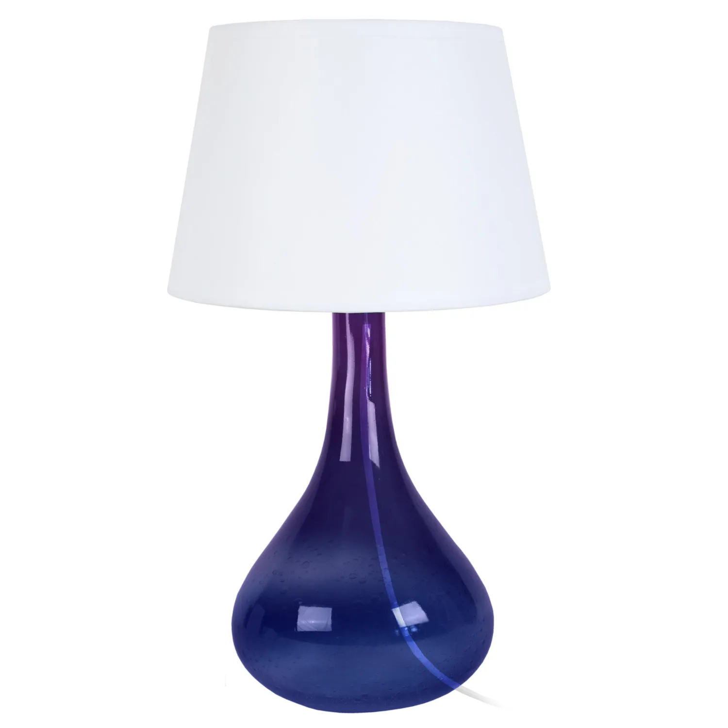 Tosel Carafe lampada comodino vetro 25x43cm trasparente