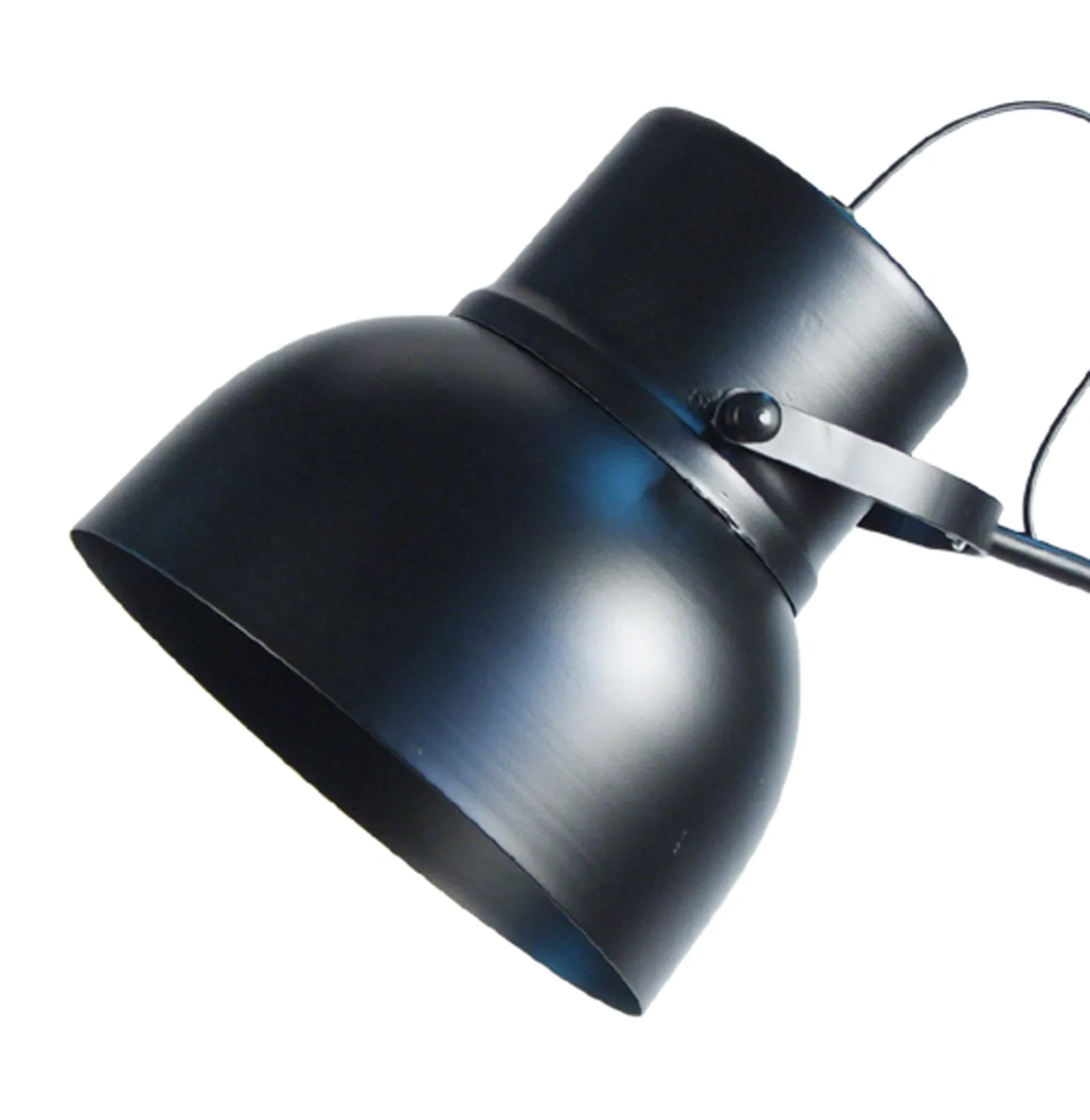 Tosel Cloche piantana lettura 150 cm nera E27