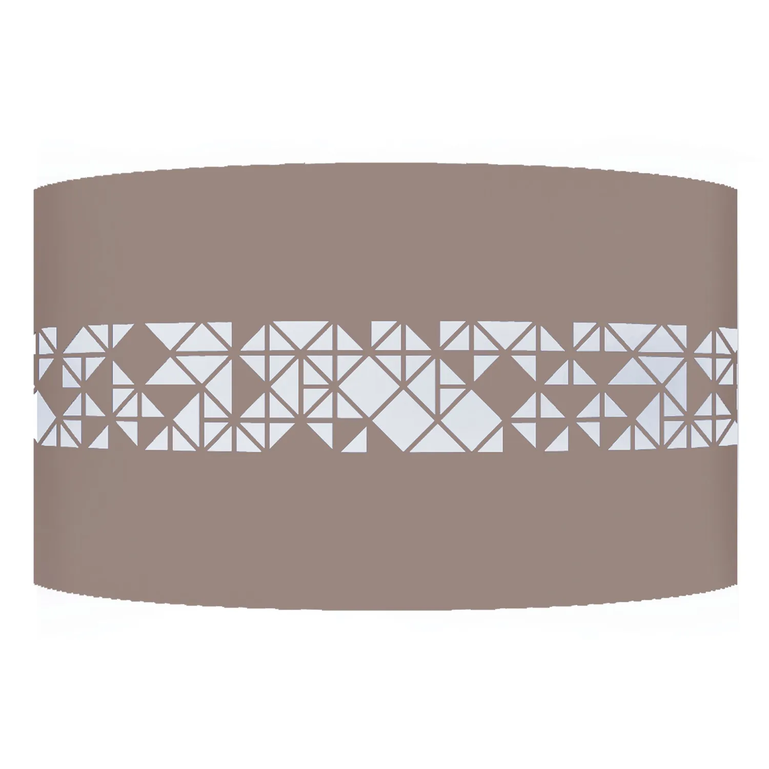 Tosel Ikat Carres applique metallo bianco avorio 22 cm
