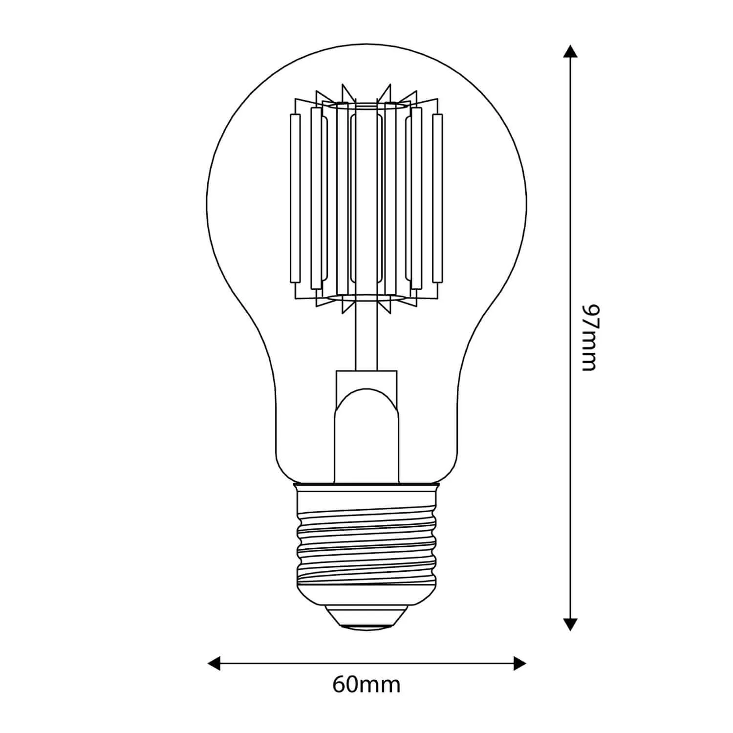 Creative Cables Bebulbs B03 lampadina LED goccia E27 5V luce calda