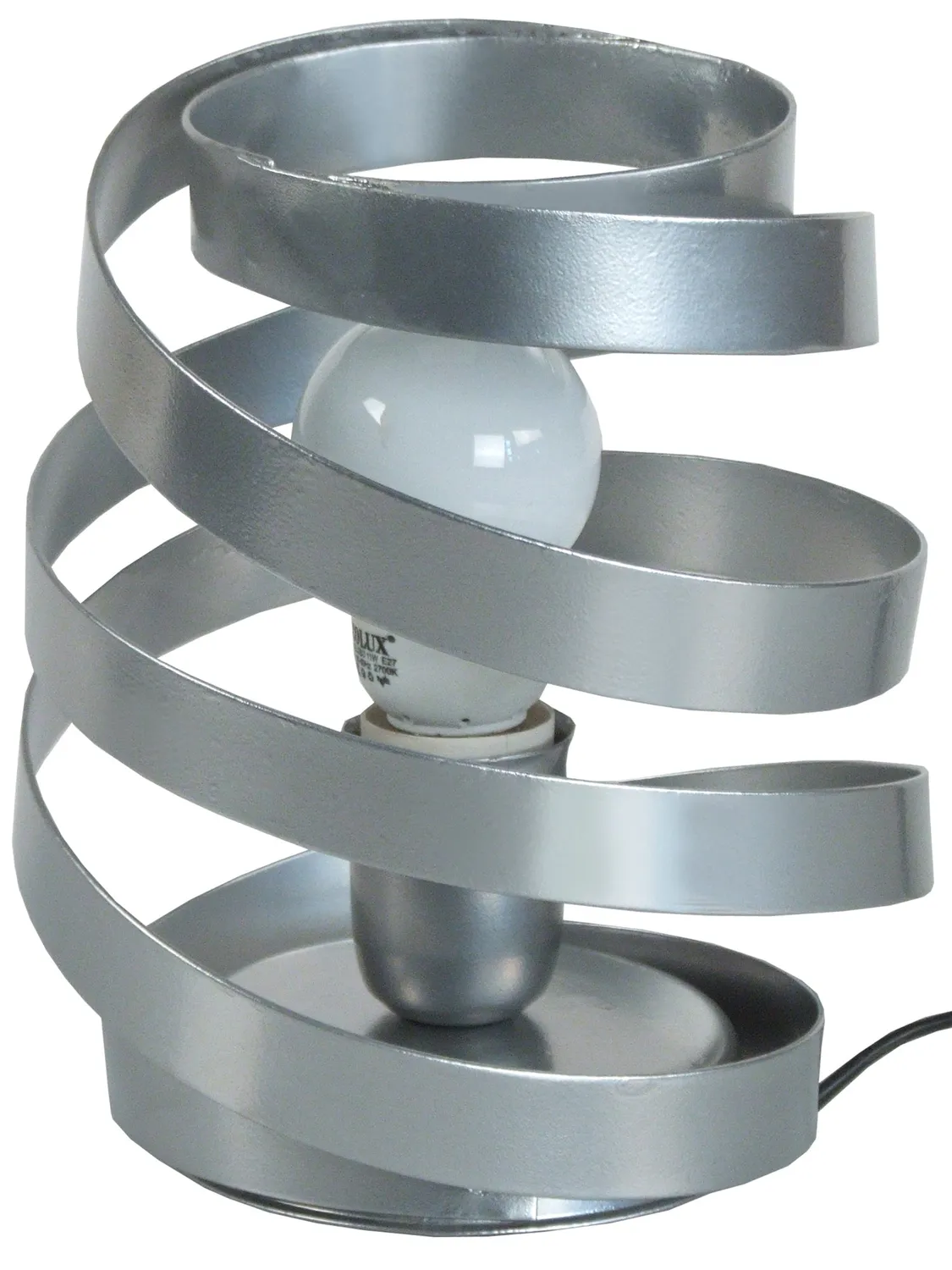 Tosel Barber Pole lampada tavolo nera 18x22 metallo