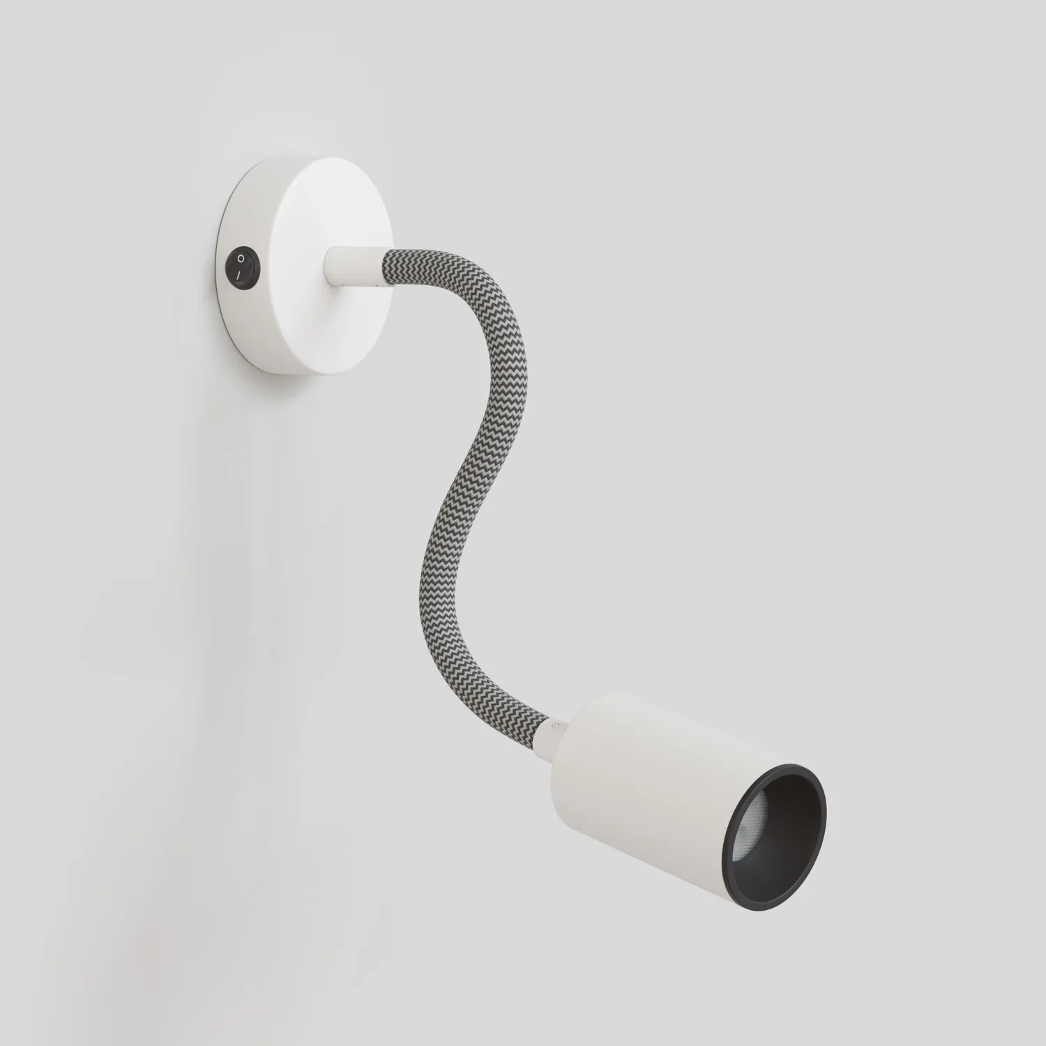 Creative Cables Bispot Flex Applique GU10 Bianco 30 cm Lampadina