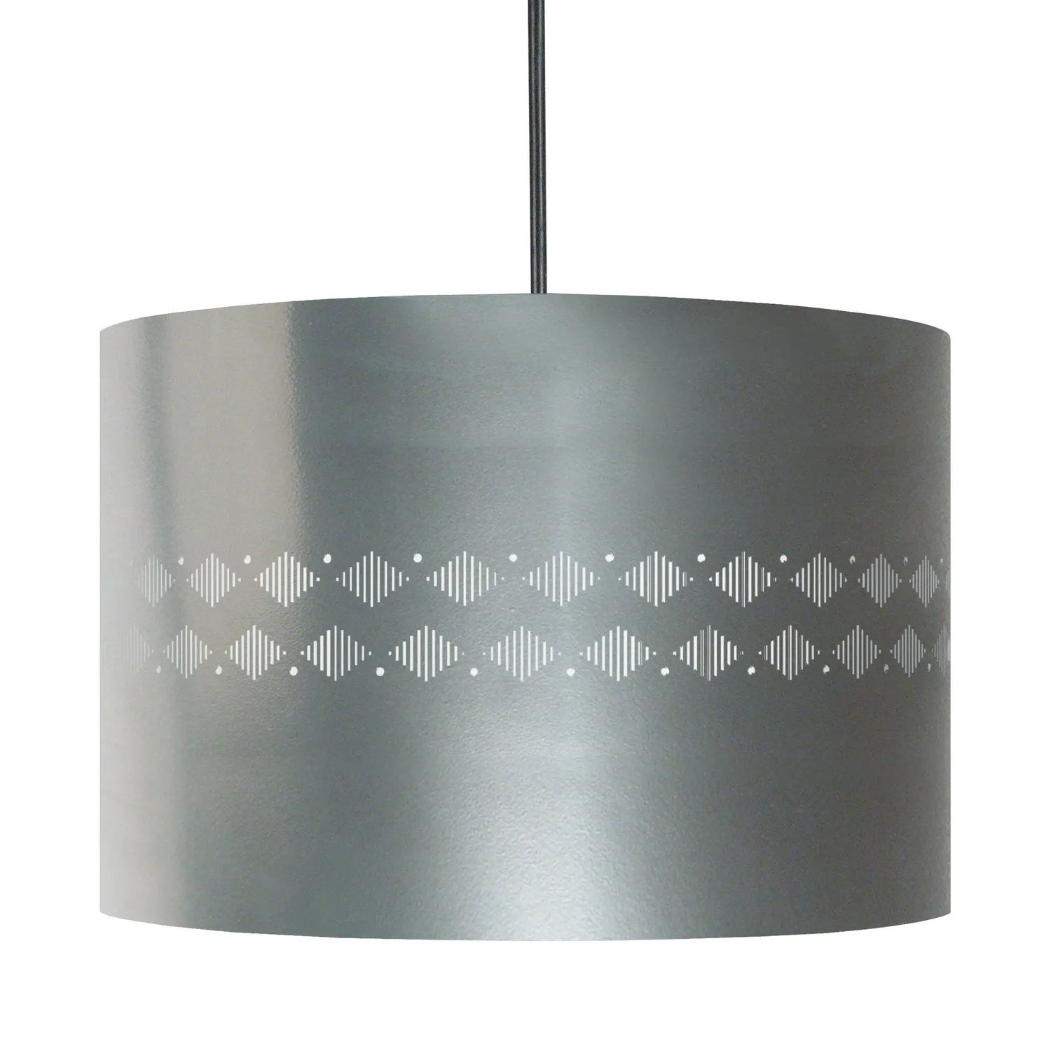 Tosel Ikat Diamantes Lignes sospensione cilindrica 30x100 cm