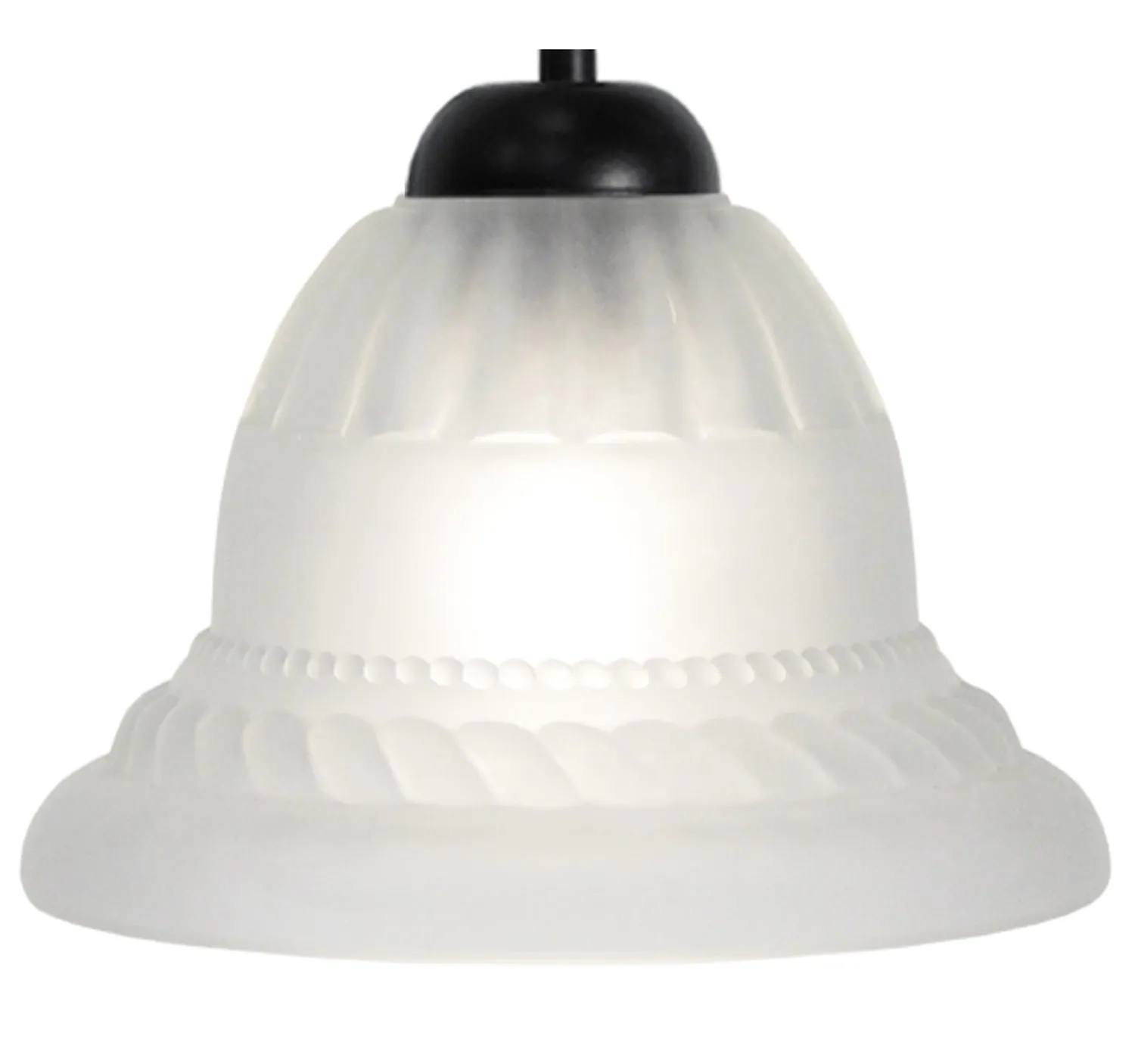 Tosel Classic sospensione vetro campana satinata 17x100cm