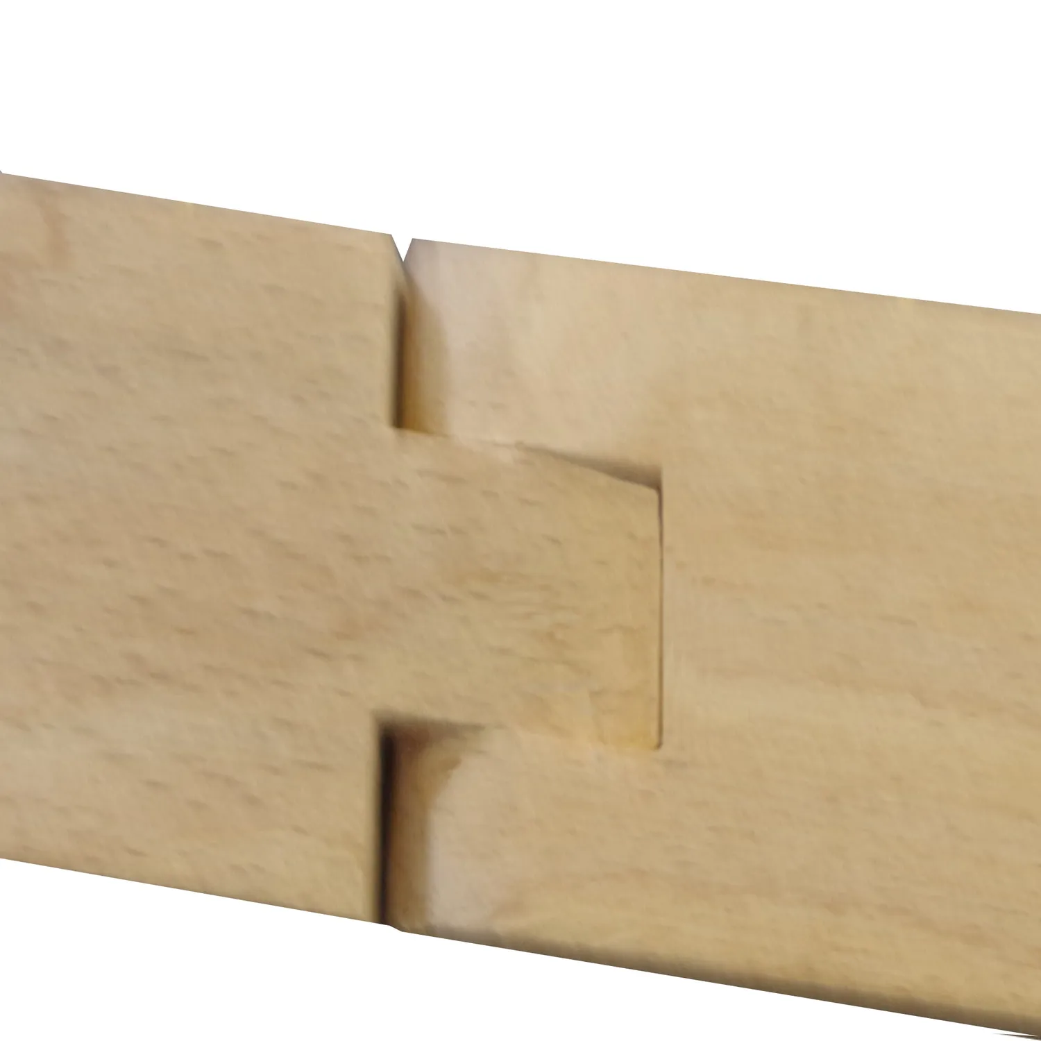 Tosel Smith applique legno snodata 60x25 cm ecrù