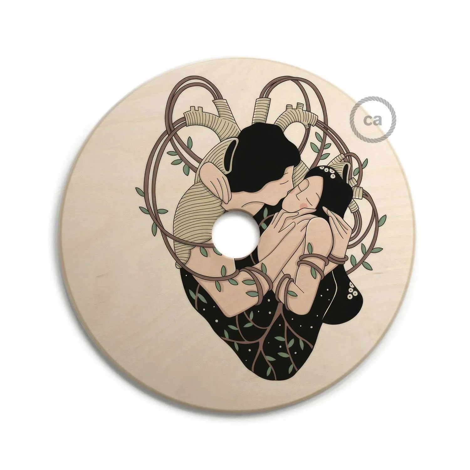 Creative Cables UFO paralume legno 33cm Carolina Zuniga