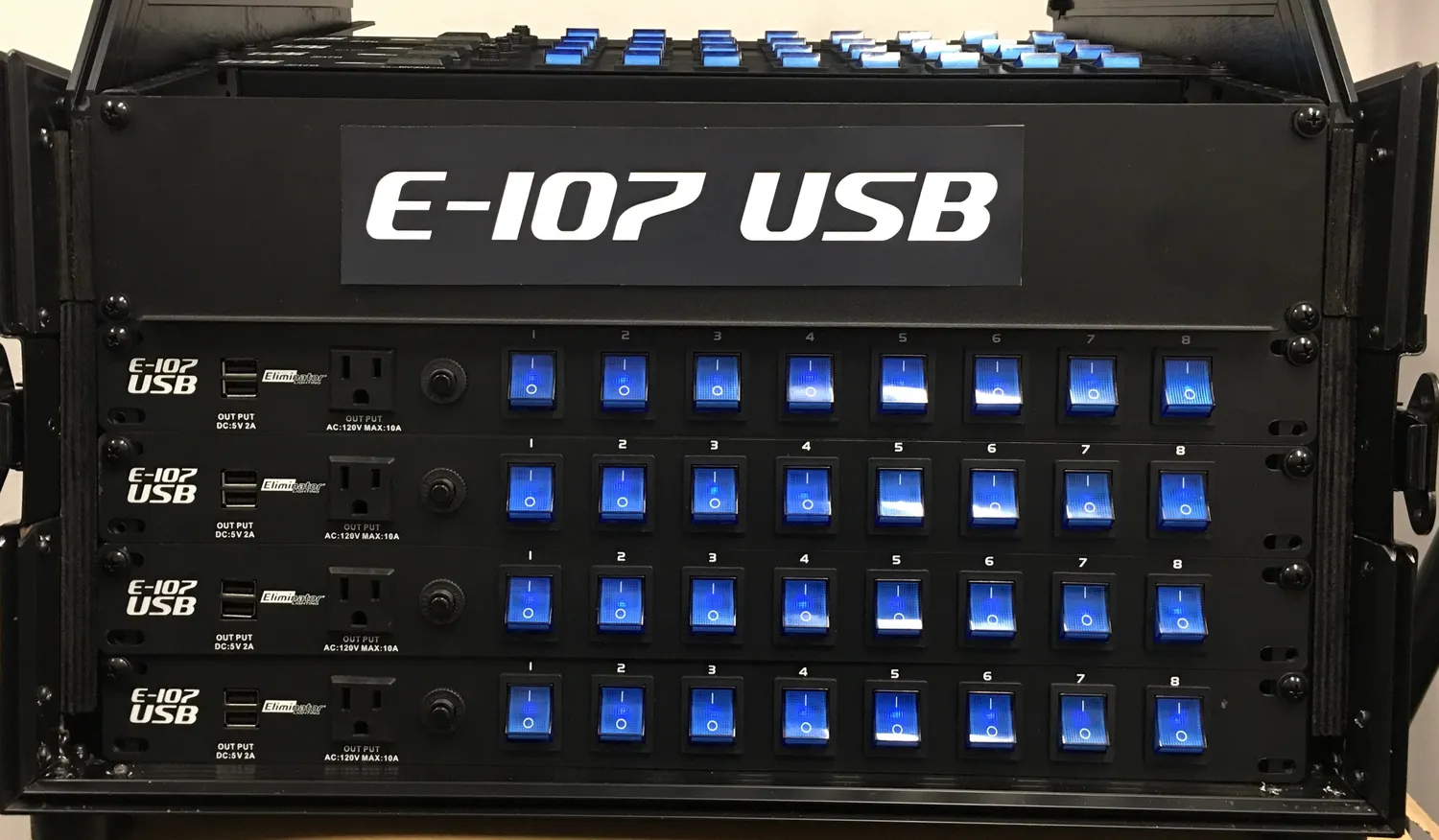 American DJ E-107USB power center rack 8 canali accessorio
