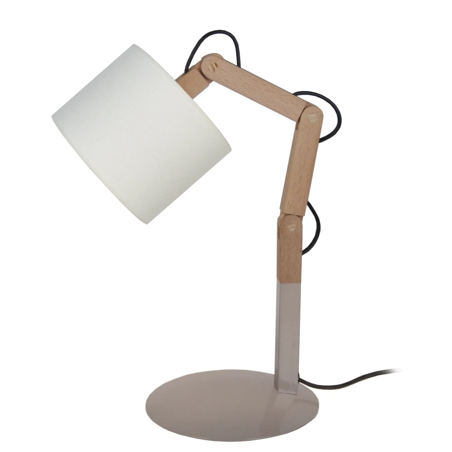 Tosel Freki lampada tavolo snodabile naturale ecrù 45 cm
