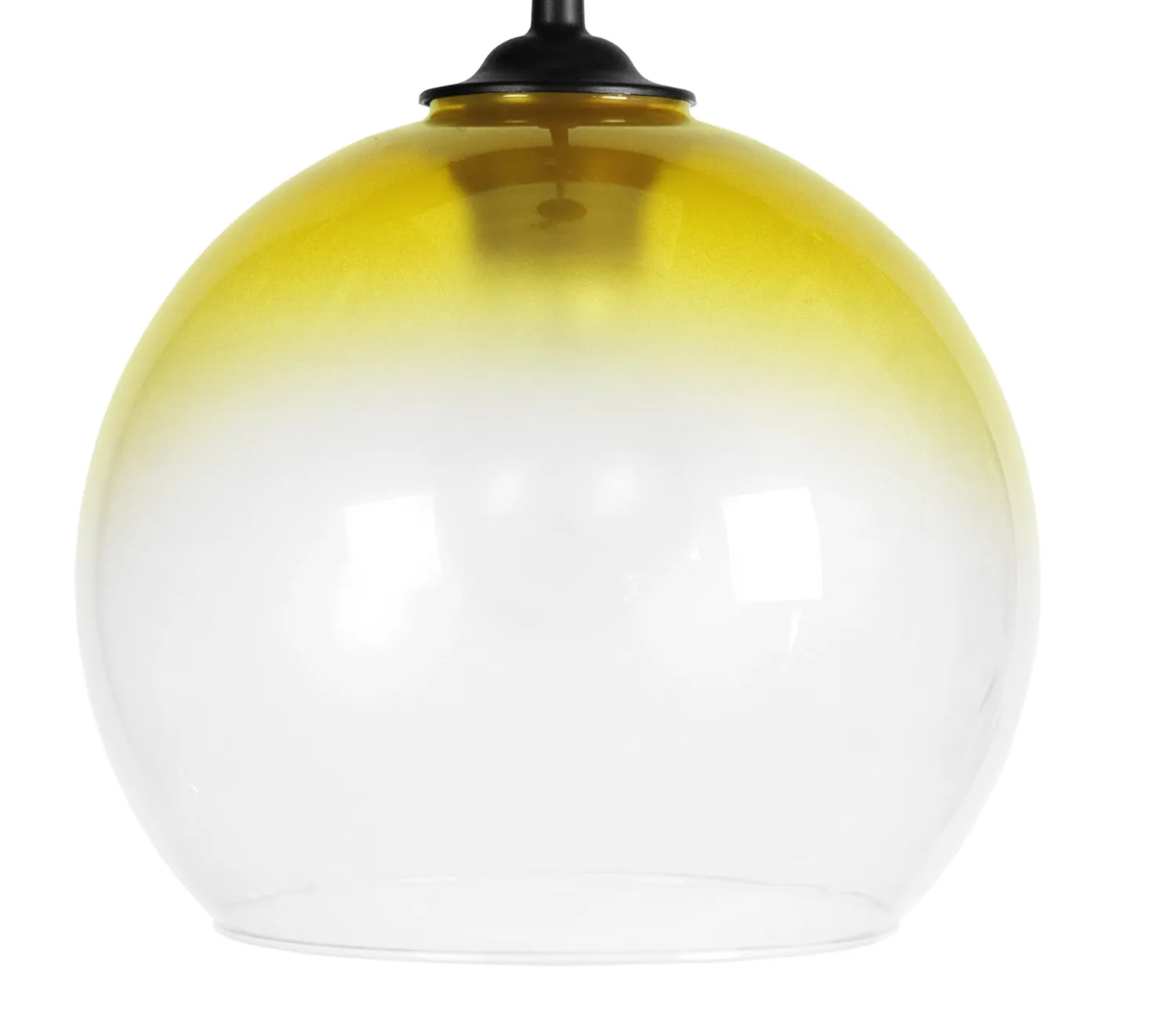 Tosel Globo Sospensione Vetro Gialla 20x100cm