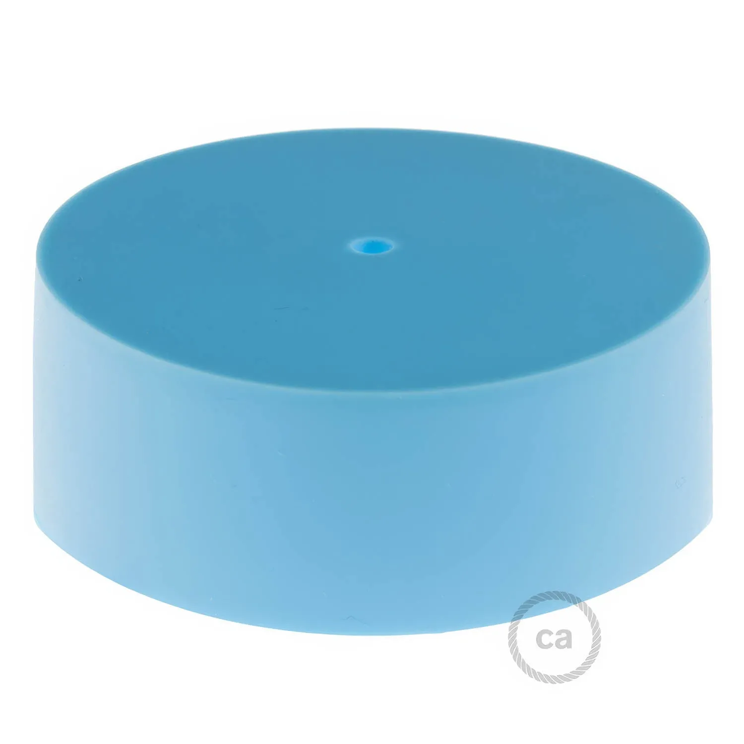 Creative Cables rosone silicone cilindrico azzurro 83 mm
