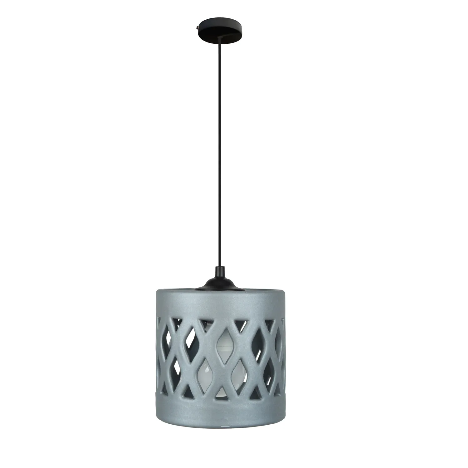Tosel Covo sospensione ceramica bianca E27