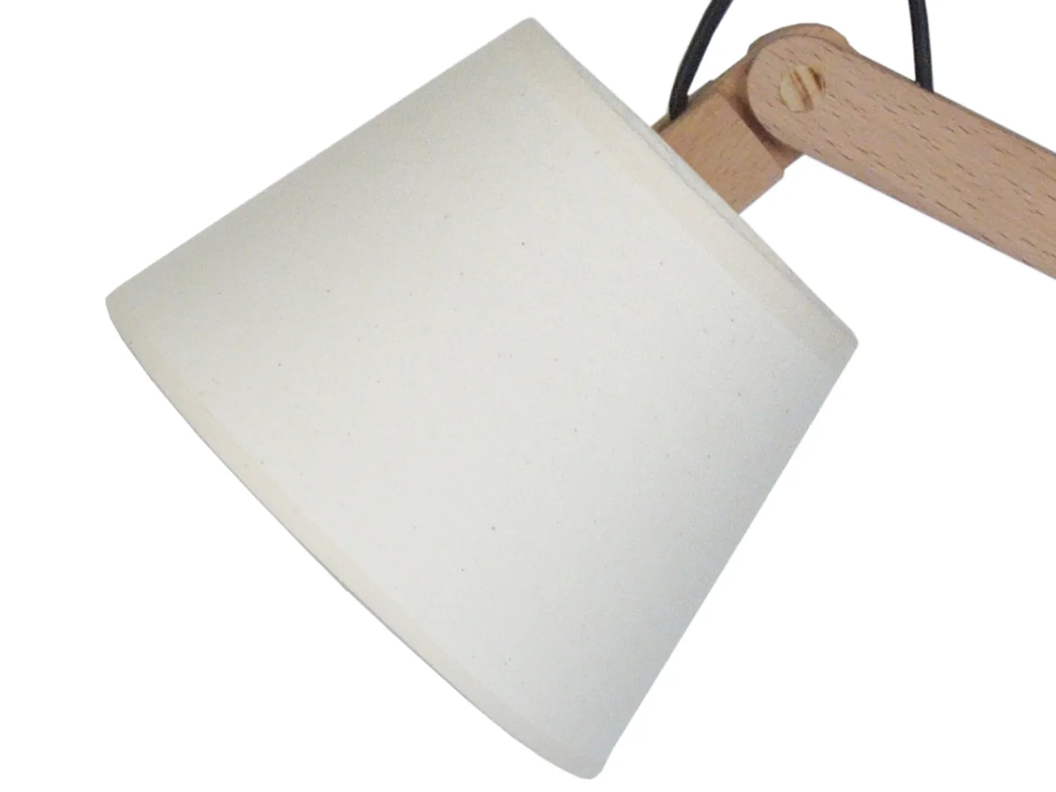 Tosel Freki lampada da tavolo naturale 45 cm legno