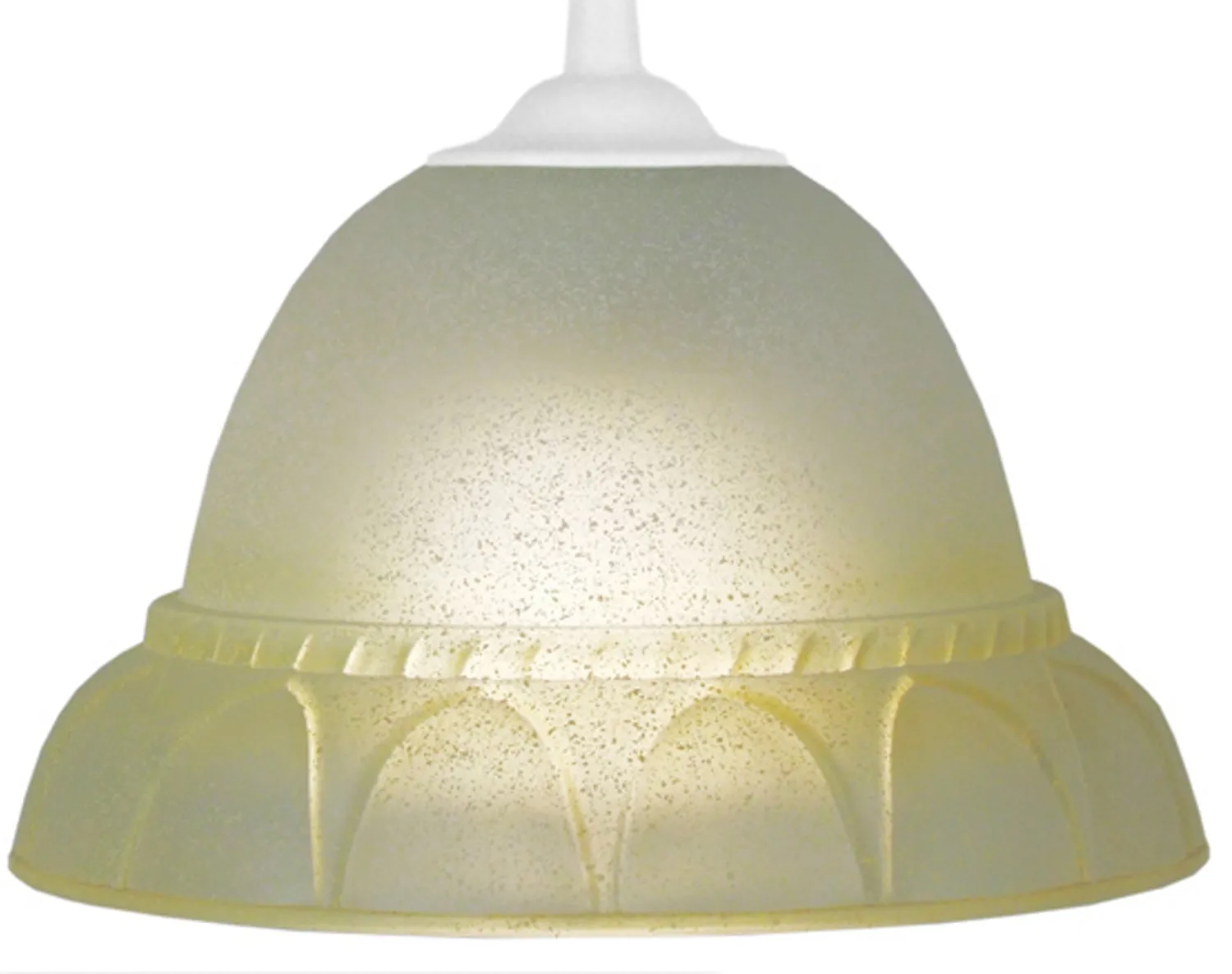 Tosel Dalila sospensione vetro turchese 20 cm E27