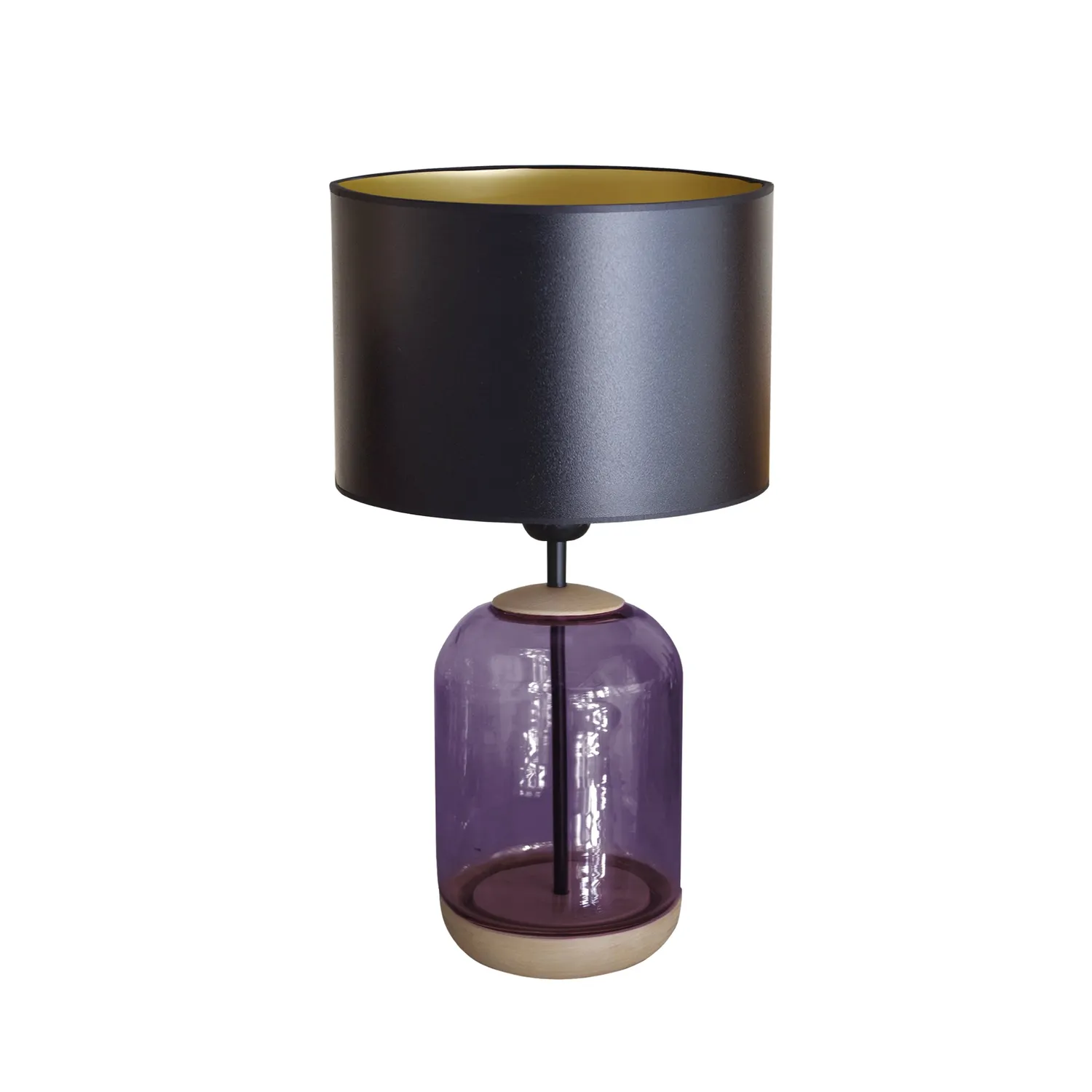 Tosel Svalbard Small Comodino Trasparente 25x41 cm Legno