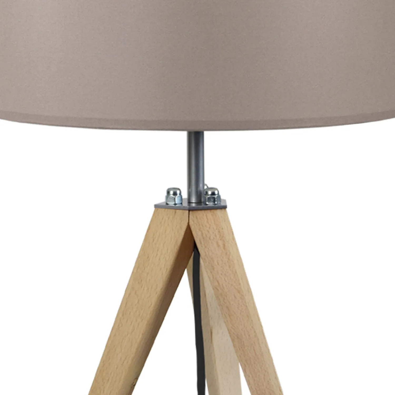Tosel Idun lampada da tavolo treppiede nero set 2 pezzi