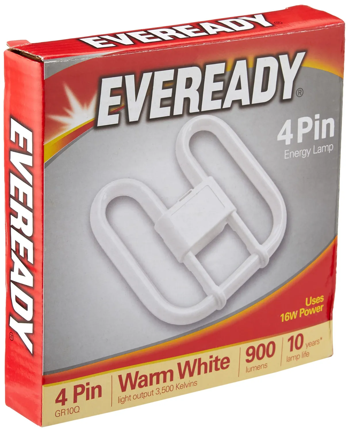 Eveready Lampada Fluorescente 2D GR10q 16W 3500K 1050lm