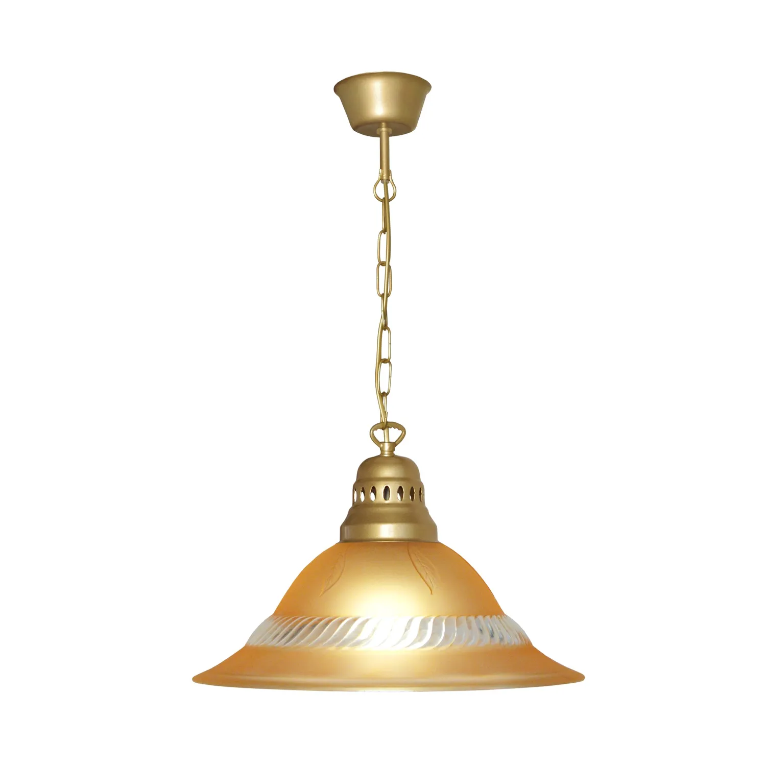 Tosel Classique sospensione vetro 40x100cm ambra