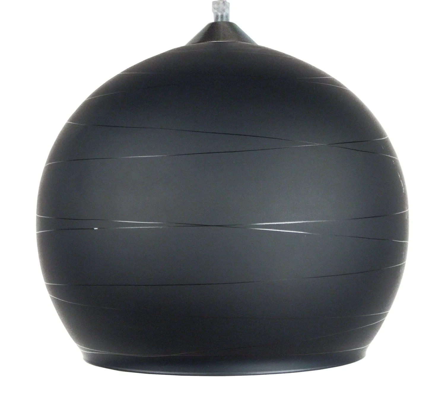Tosel Actuelle A sospensione globo vetro nero 30x100 cm