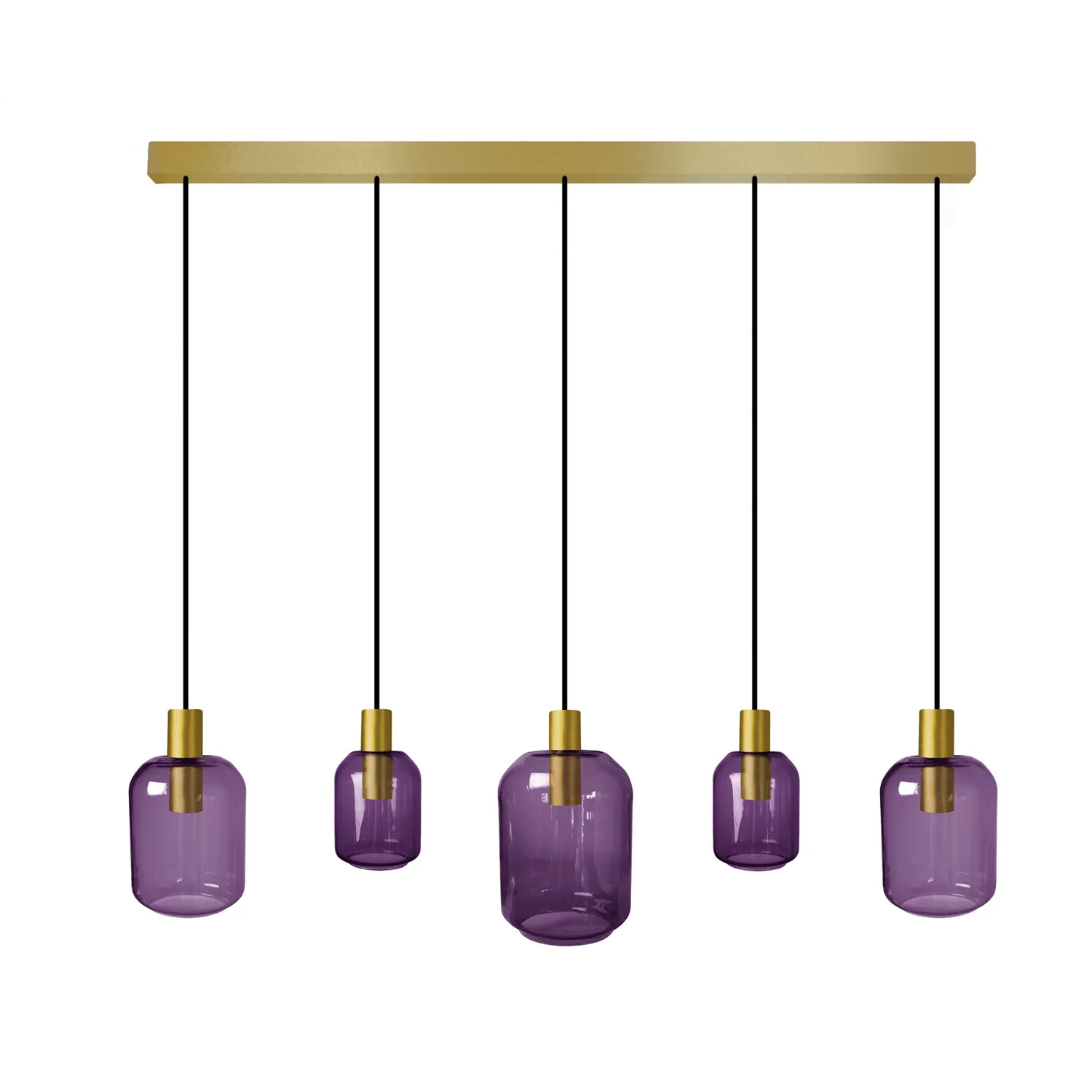 Tosel Svalbard Small Lampadario Barra Oro 100x60 cm