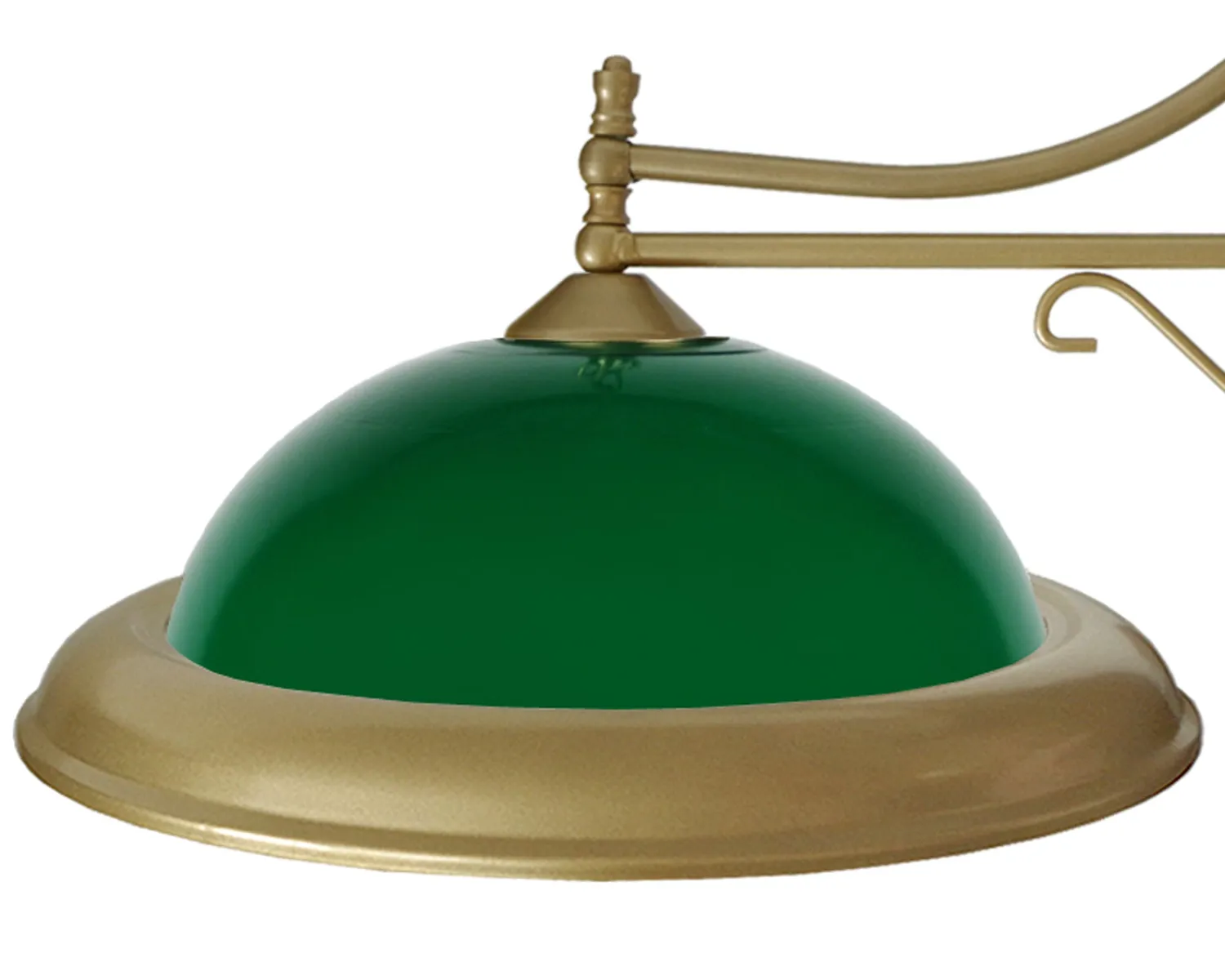 Tosel Billard Lampadario Oro e Verde 100 cm 2xE27