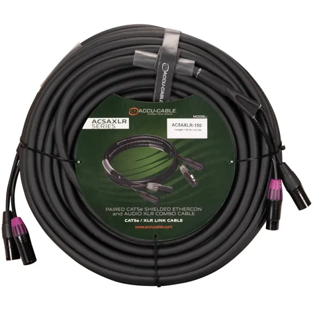 American DJ AC5AXLR-150 cavo combo CAT5e XLR 45,7 m