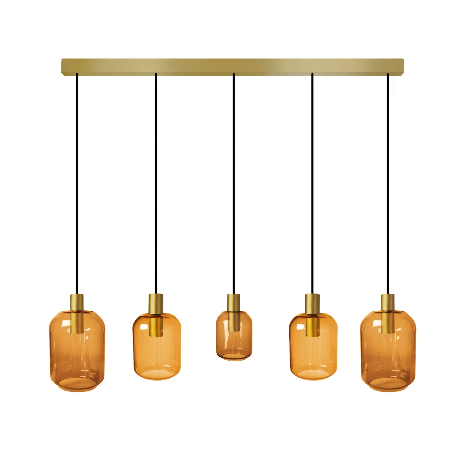 Tosel Svalbard Small Lampadario Barra Oro 100x60 cm