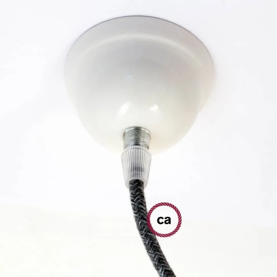 Creative Cables rosone mini ceramica bianco 75 mm