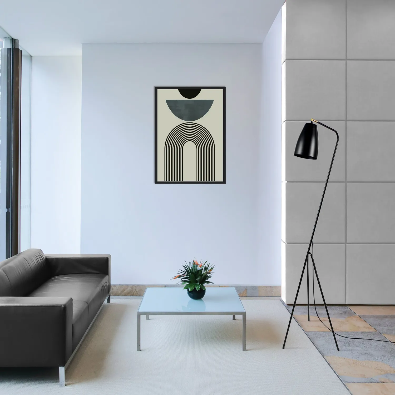 Tosel Olof piantana lettura 30x160cm metallo E27