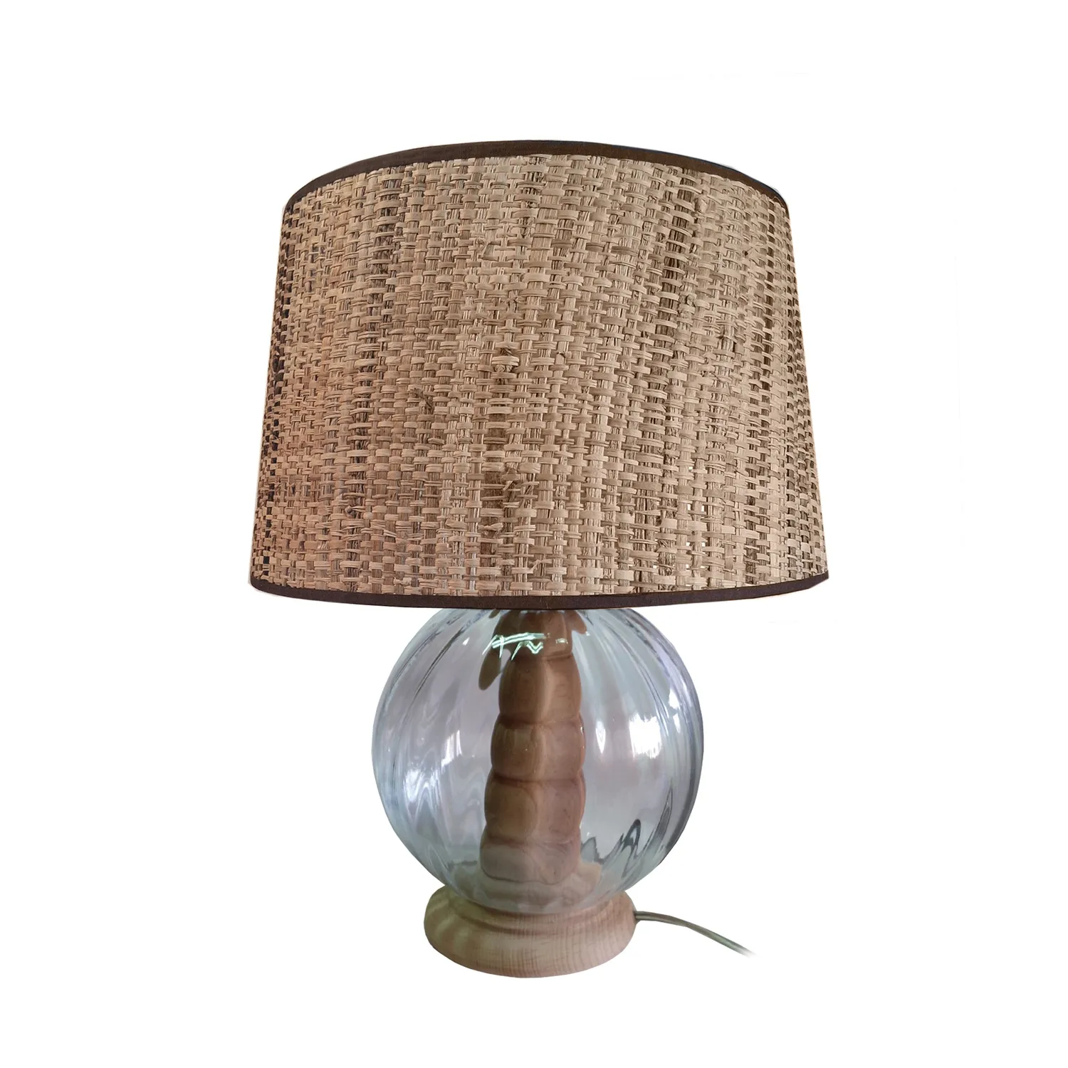 Tosel Bari lampada da tavolo vetro trasparente 30 cm