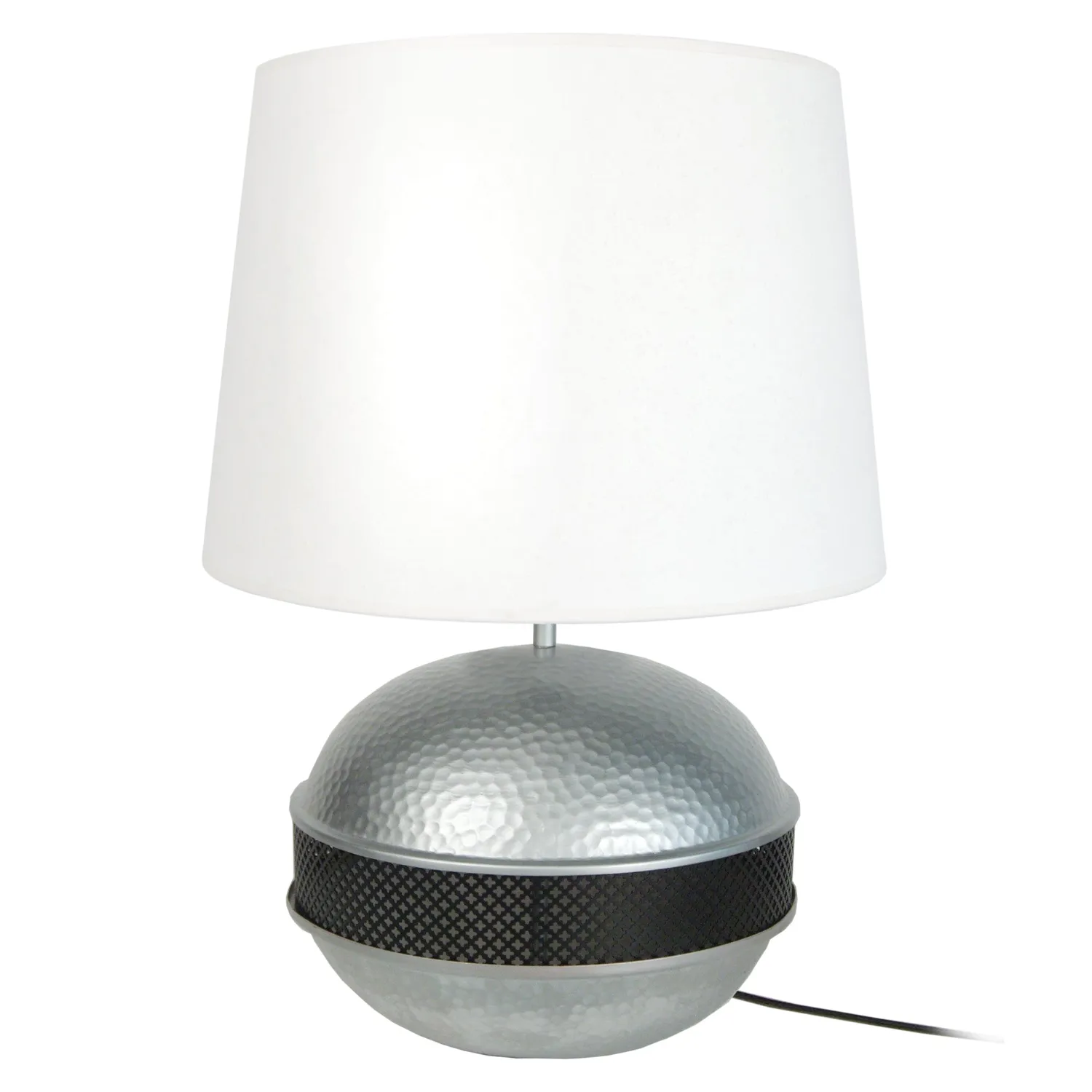 Tosel Saigon Boule lampada da tavolo 40x60cm nera metallo