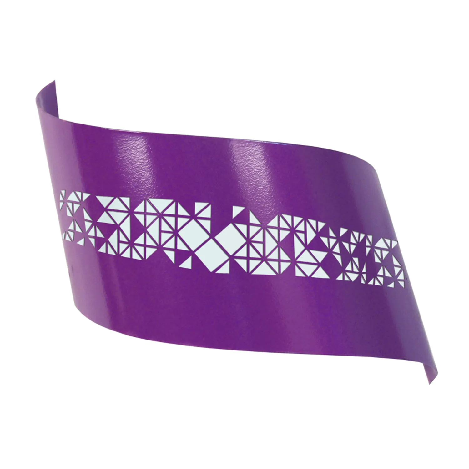 Tosel Vague Ikat Carrés applique up-down bianco avorio