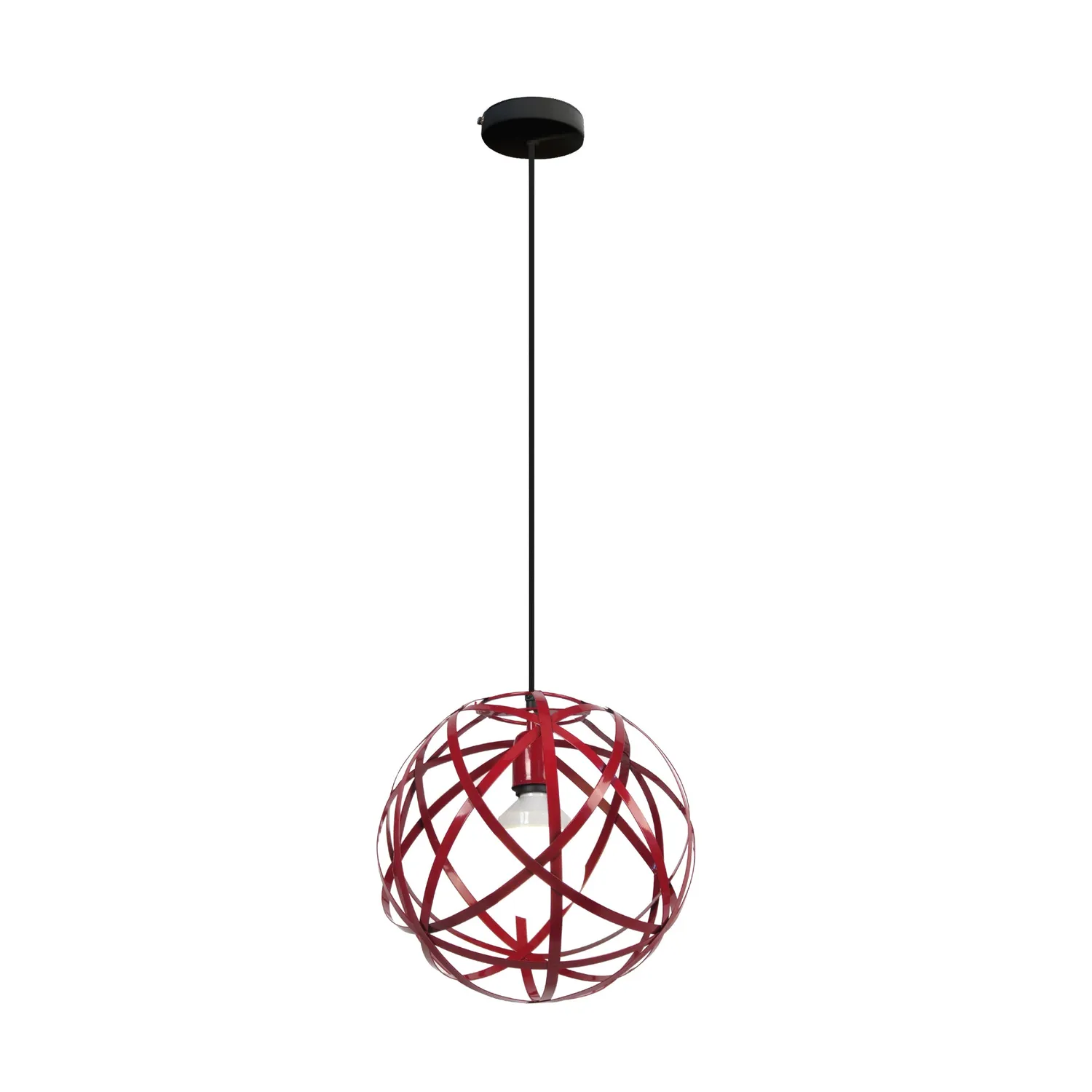 Tosel Juno Sospensione Globo 30x100 cm Nera