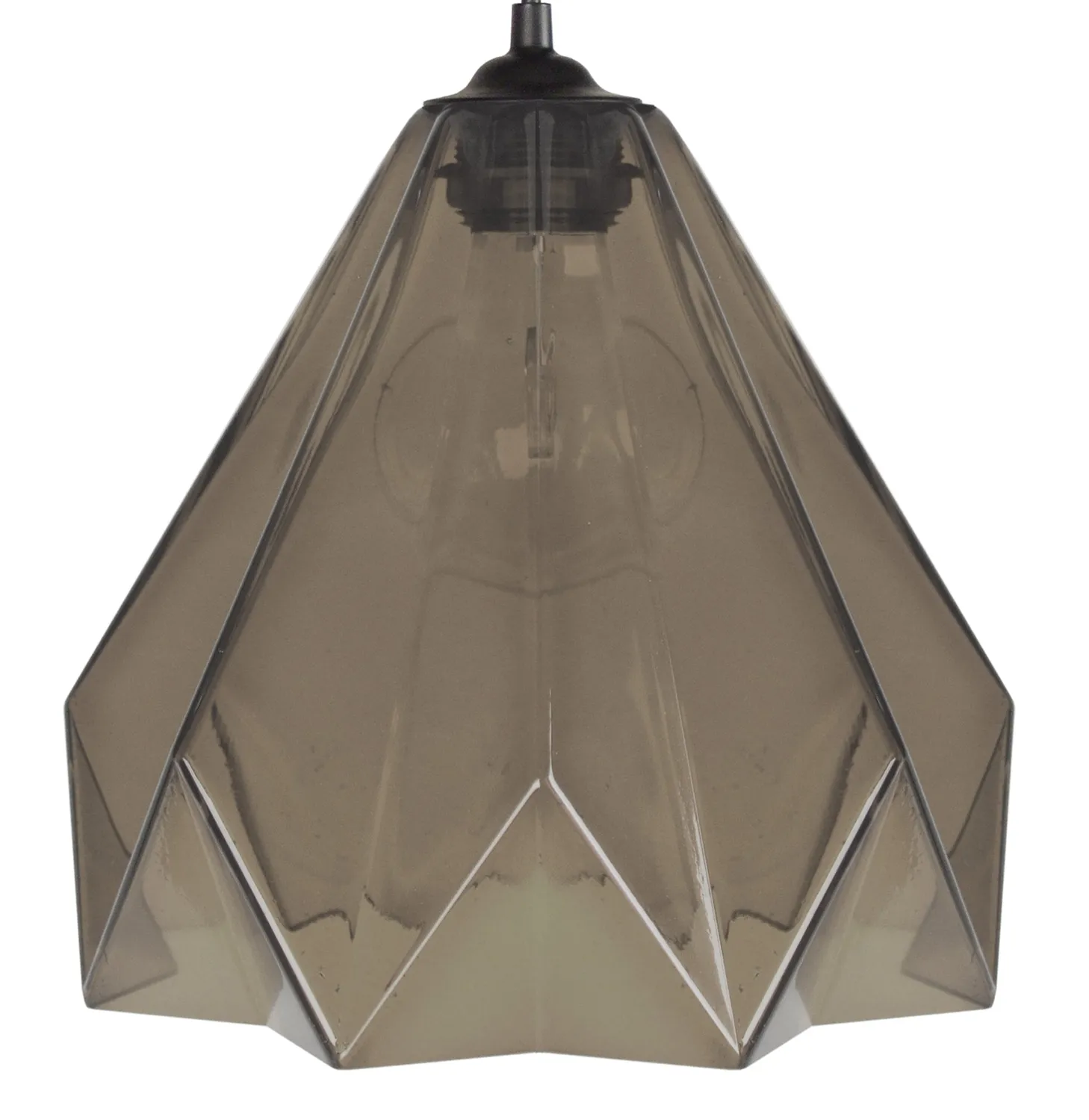 Tosel Helsinki sospensione vetro trasparente 100 cm piramide
