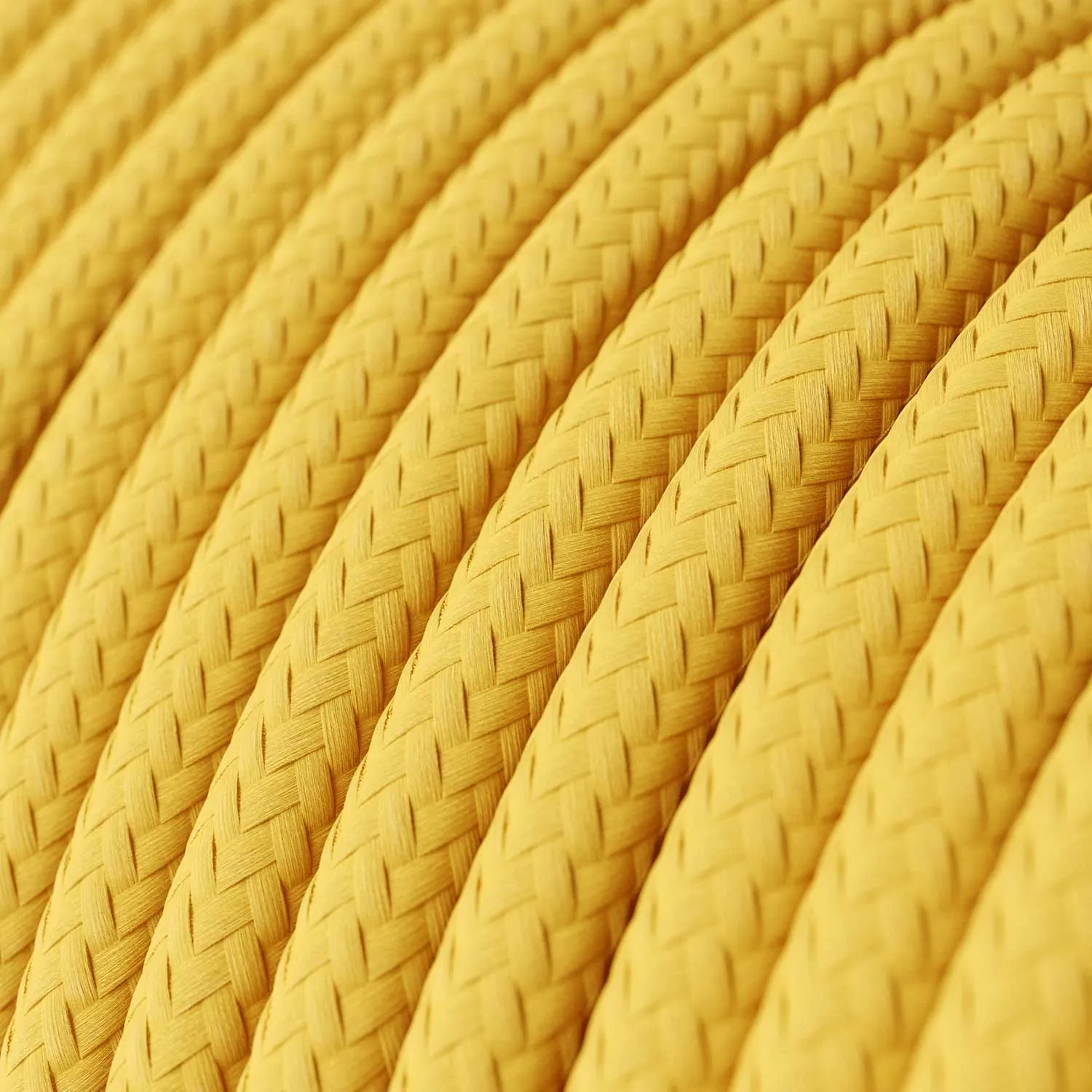 Creative Cables sospensione silicone gialla E27 con lampadina G125