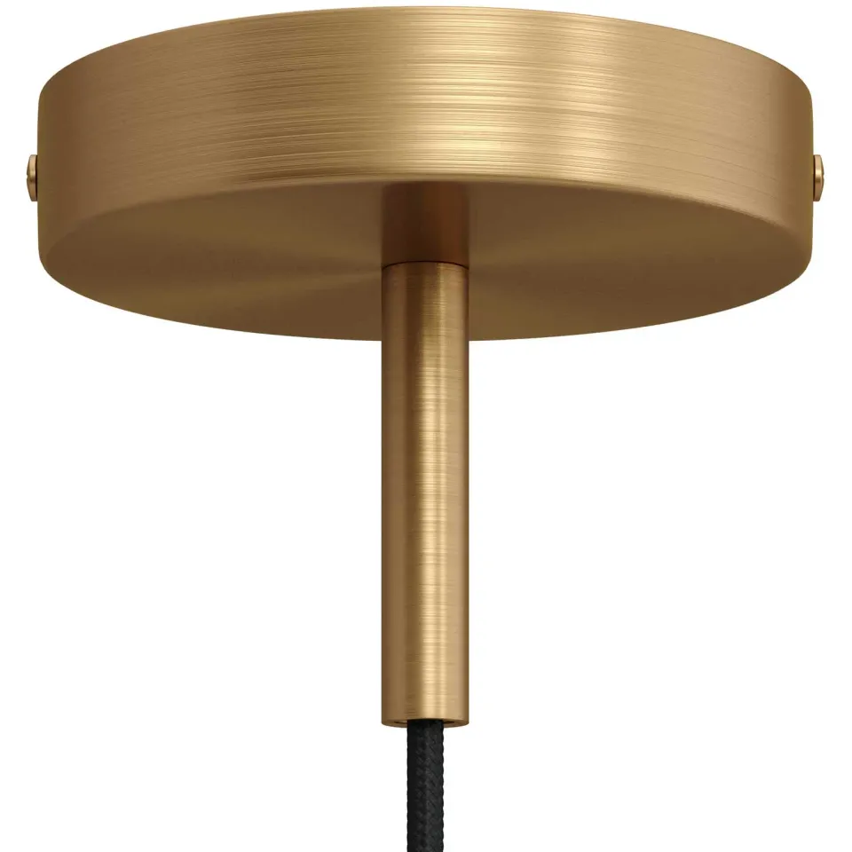 Creative Cables rosone cilindrico soffitto bronzo satinato 7 cm metallo