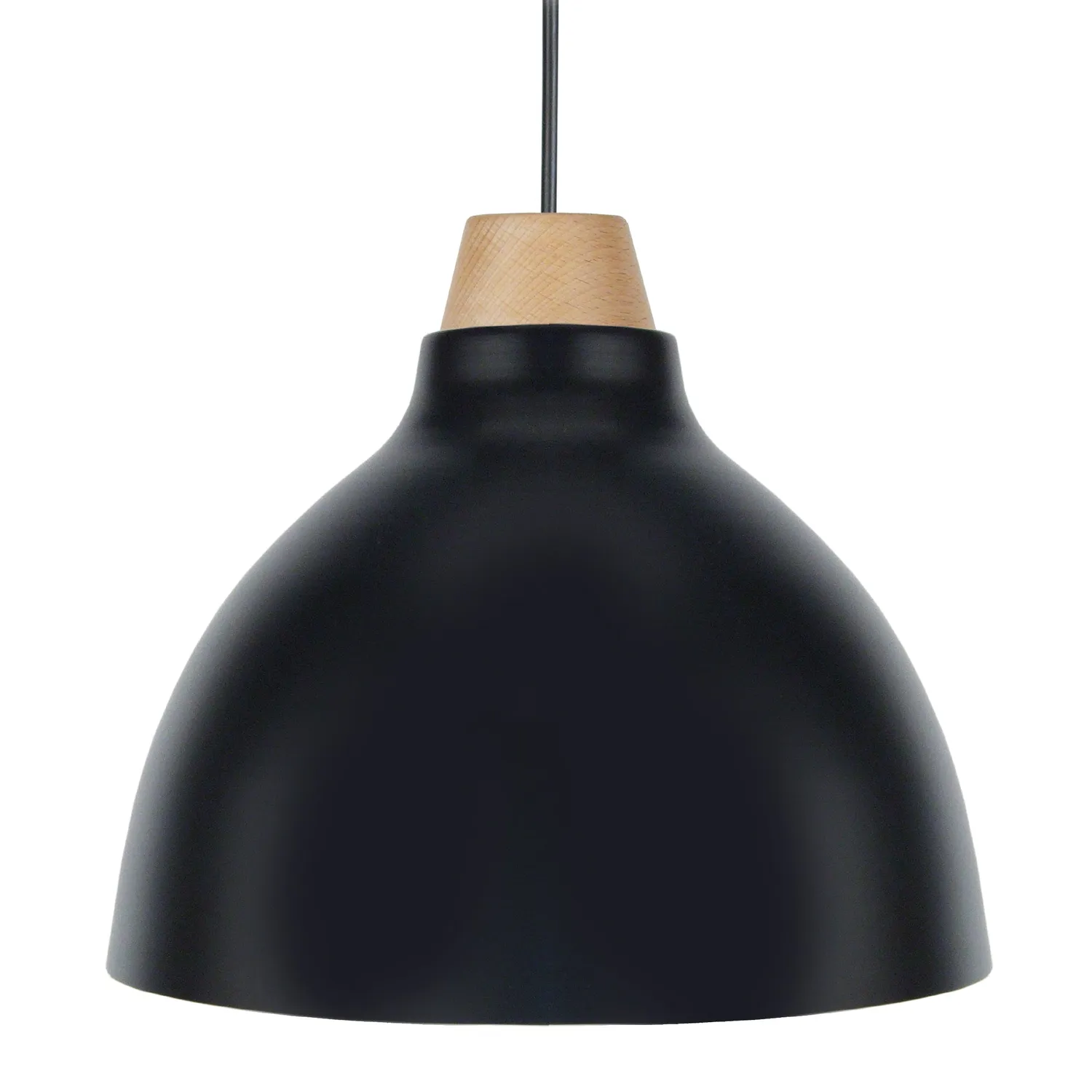 Tosel Camilla sospensione campana nera 24 cm