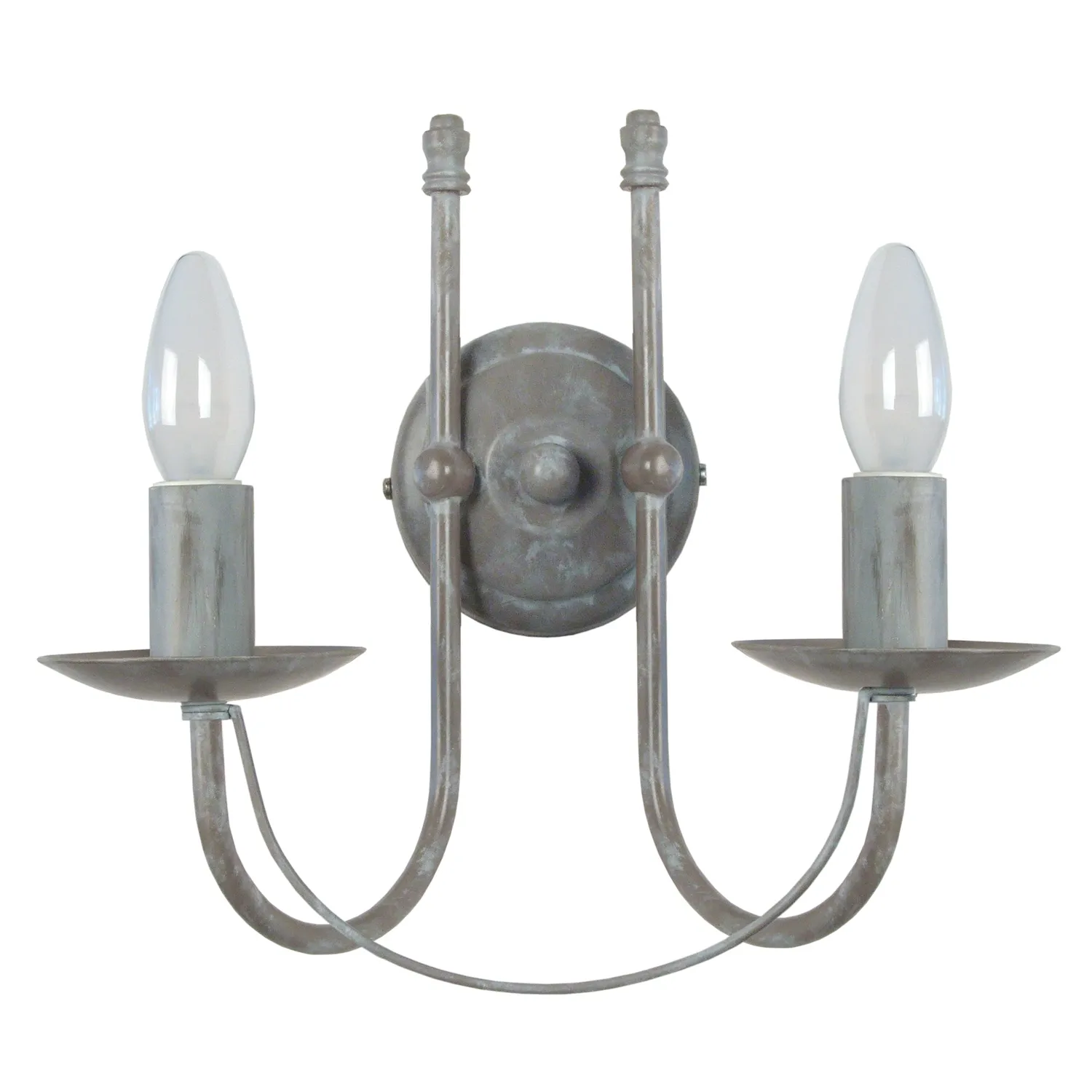 Tosel Provenzale applique 31x29cm grigio metallo