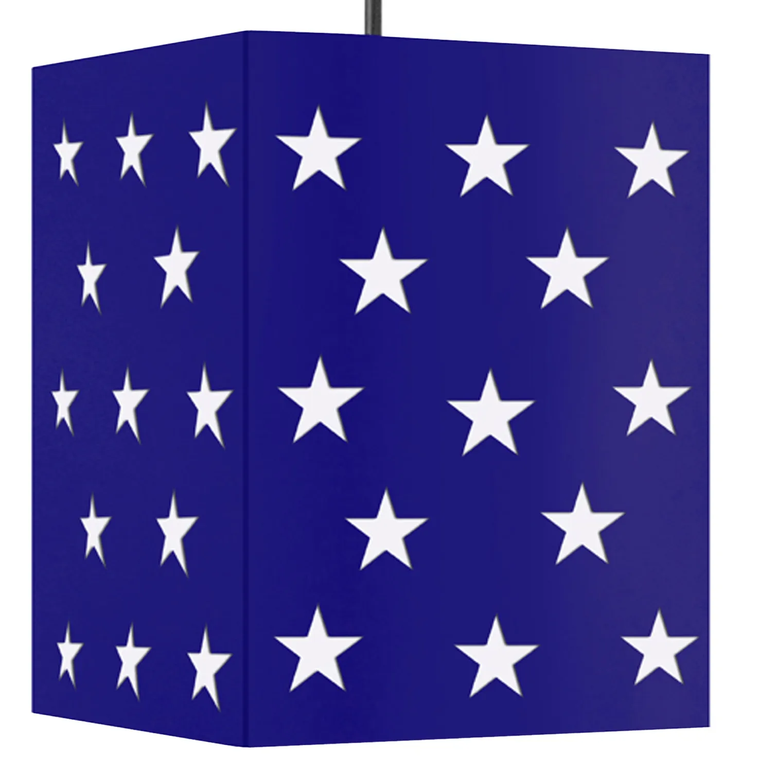 Tosel Etoiles 1 lampadario a sospensione metallo 18x100 cm blu