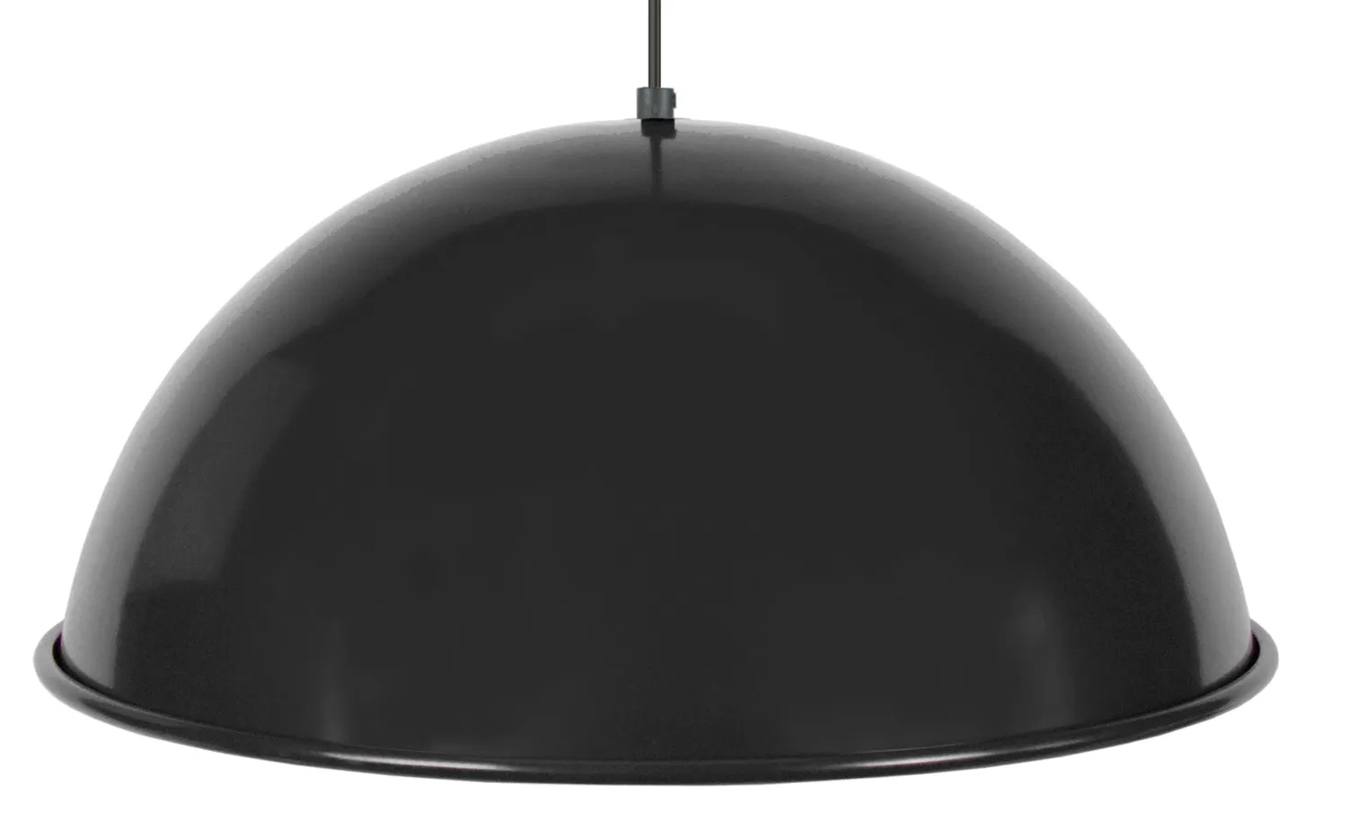 Tosel Gamelle Roué sospensione cupola nero 44x100 cm