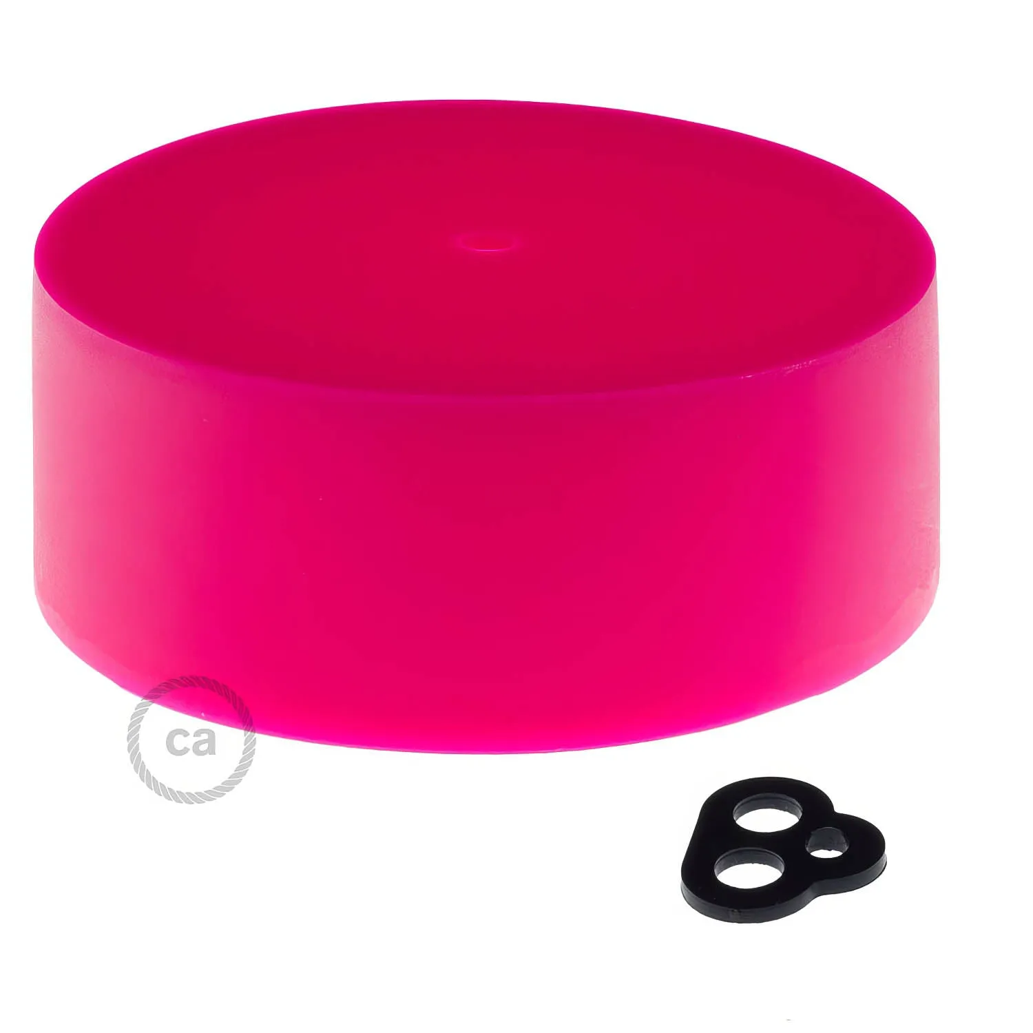 Creative Cables rosone silicone cilindrico fucsia