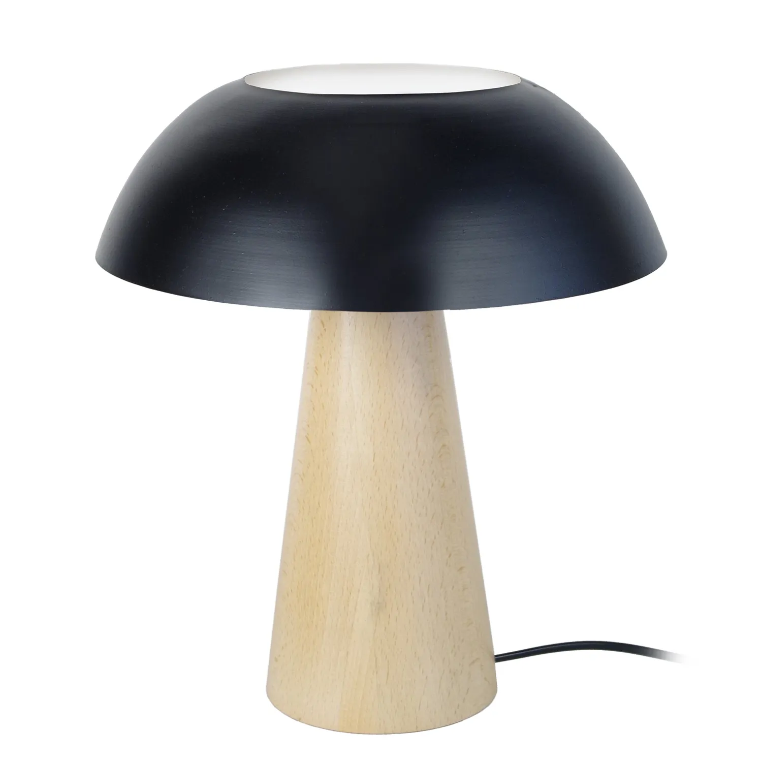 Tosel Star Trek lampada tavolo legno nero 30x35 cm
