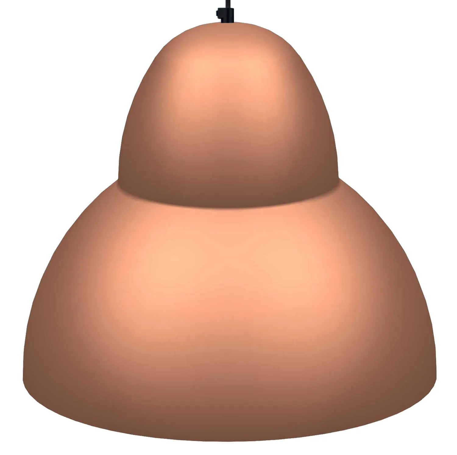 Tosel Quetzal sospensione alluminio 25x100 cm cupola