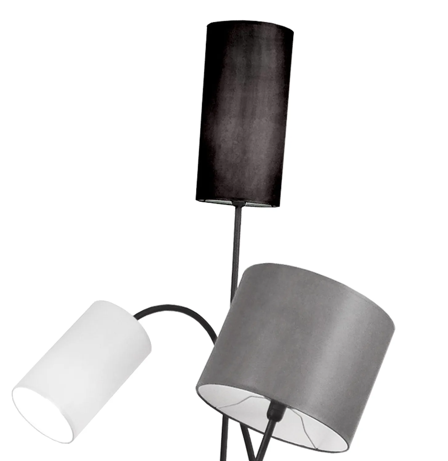 Tosel MIDI piantana marrone 45x170 cm 3 luci tessuto