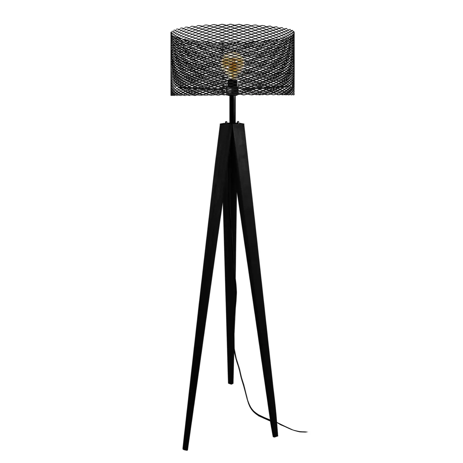 Tosel Adonis piantana colonna 160 cm nero metallo legno