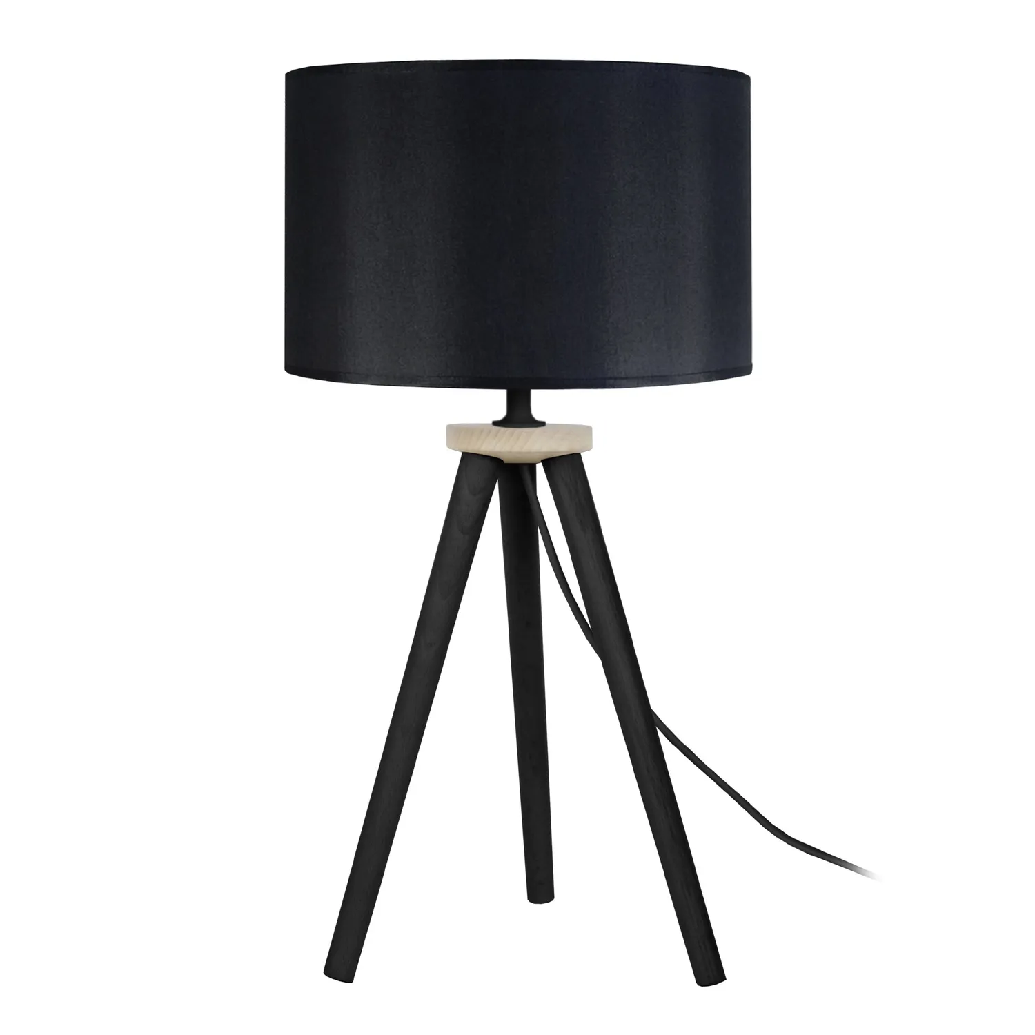Tosel Utgard lampada da tavolo treppiede naturale ecrù 30x44cm legno