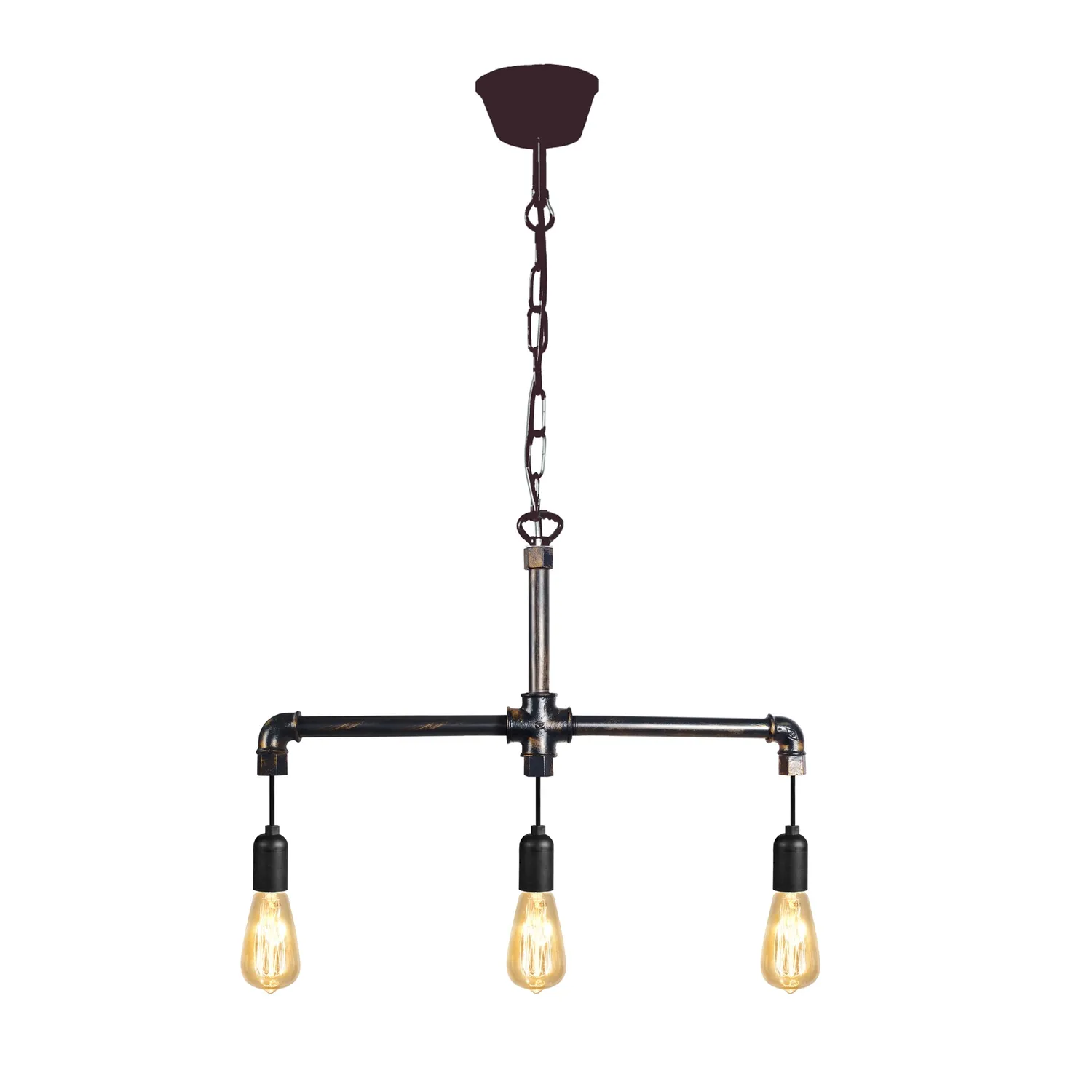 Tosel Hydraulik B lampadario nero 65 cm metallo