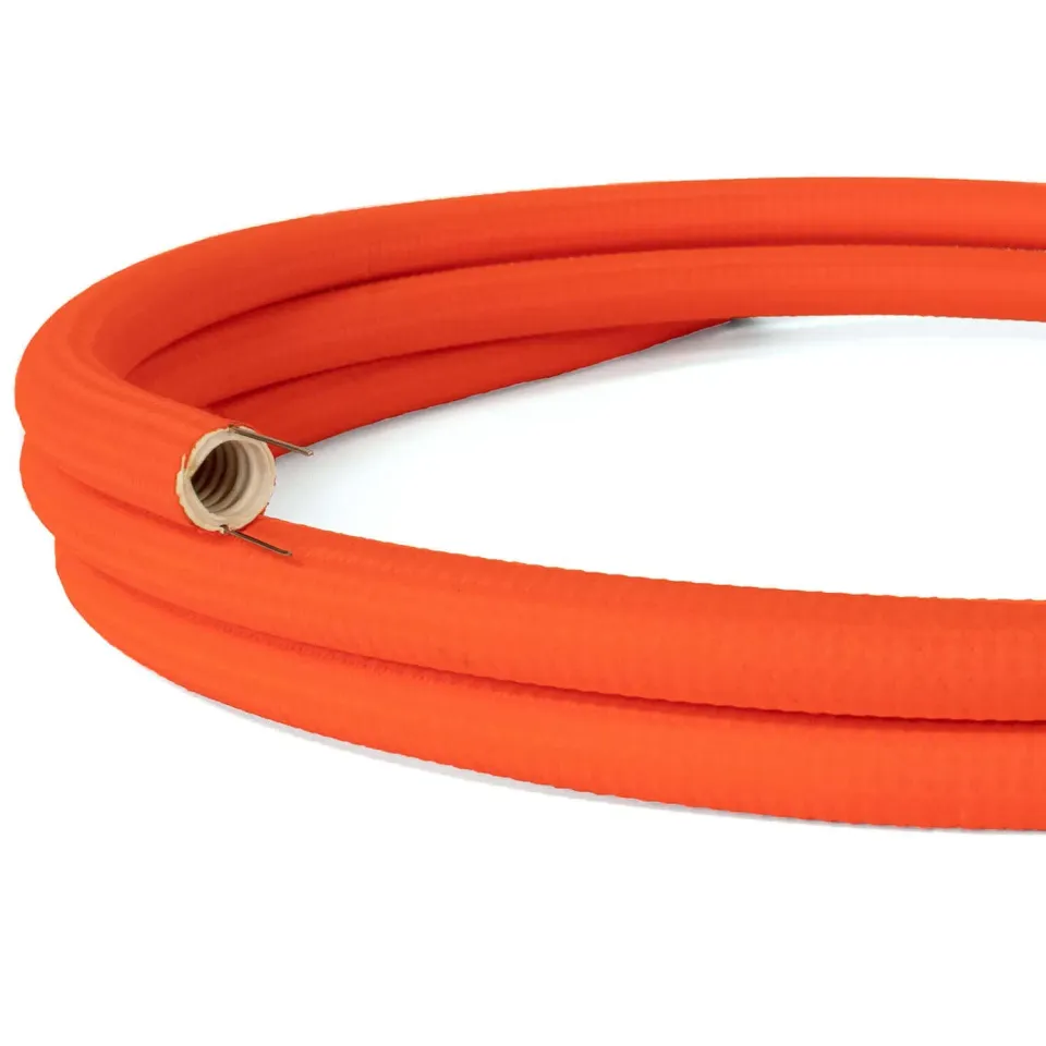 Creative Cables Creative-Tube canalina arancione fluo 20mm stoffa