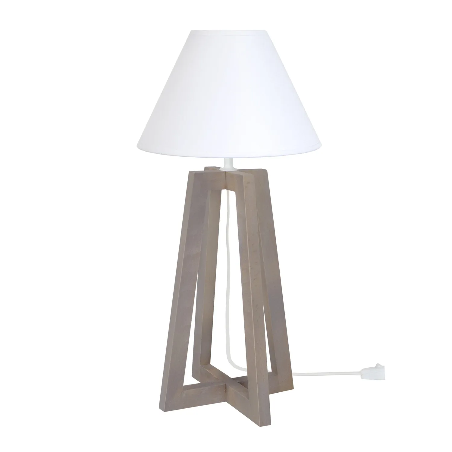 Tosel Lot Lampada da Tavolo Nera 30x50cm E27